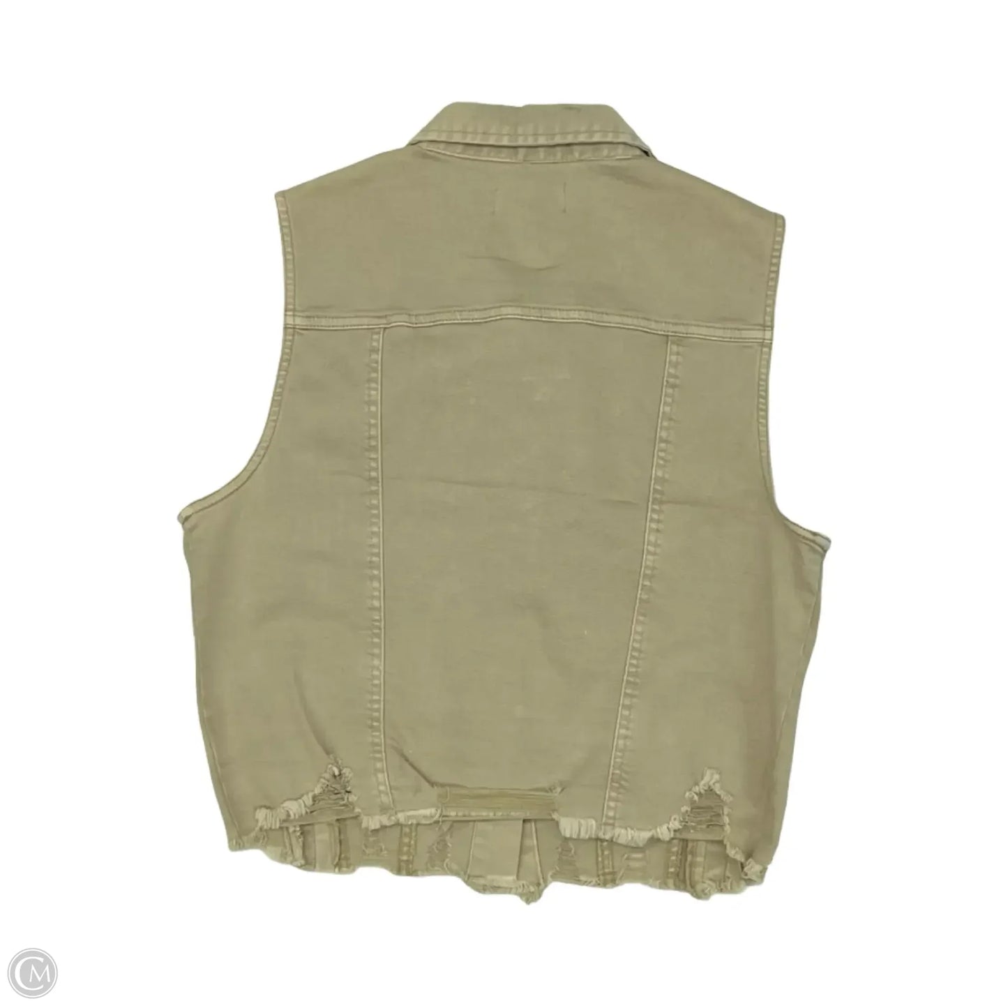 Vest Other By Risen In Tan Denim, Size: M