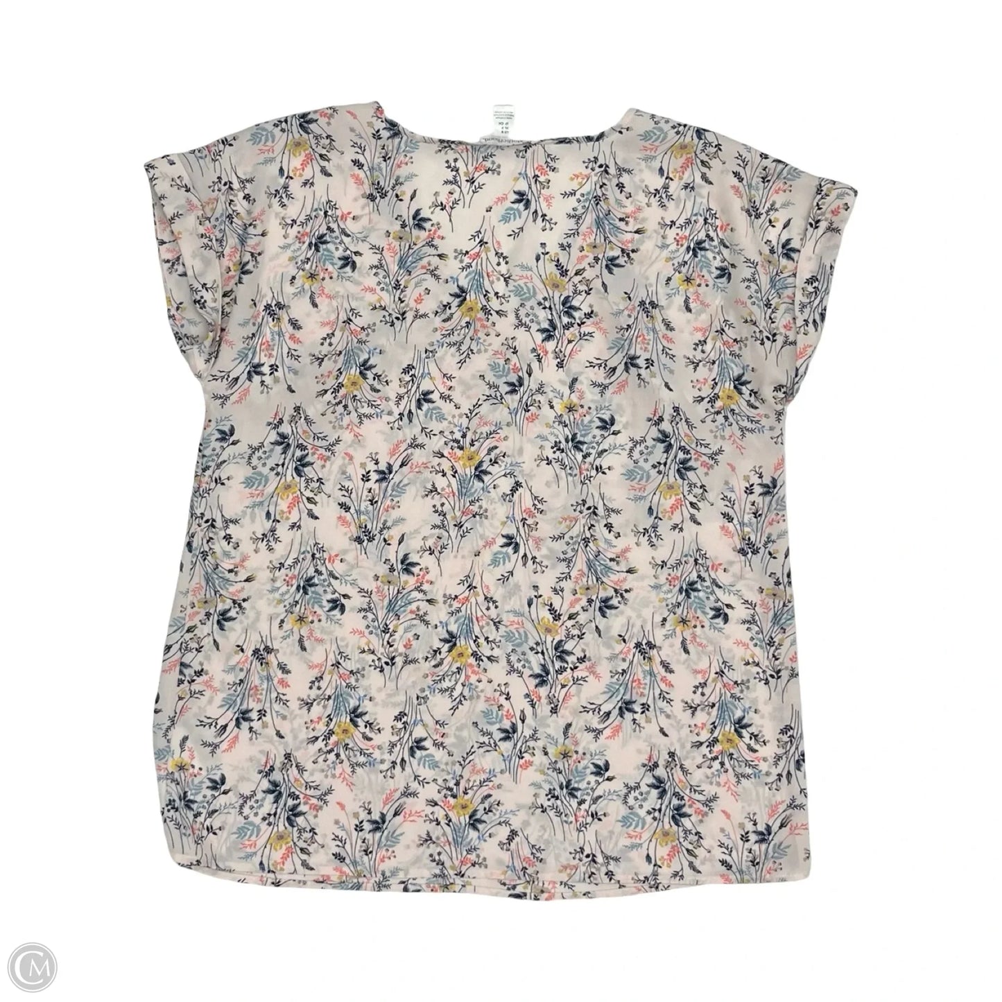 Blouse Short Sleeve By Motherhood In Floral Print, Size: S