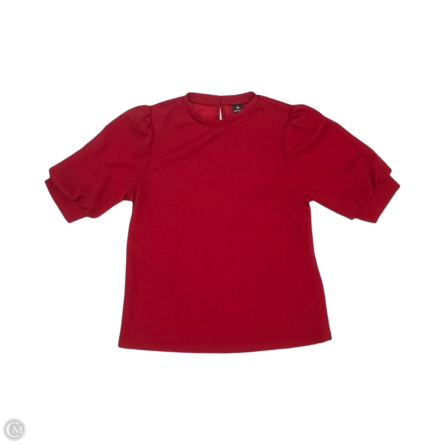 Blouse Short Sleeve By Shein In Red, Size: Xs