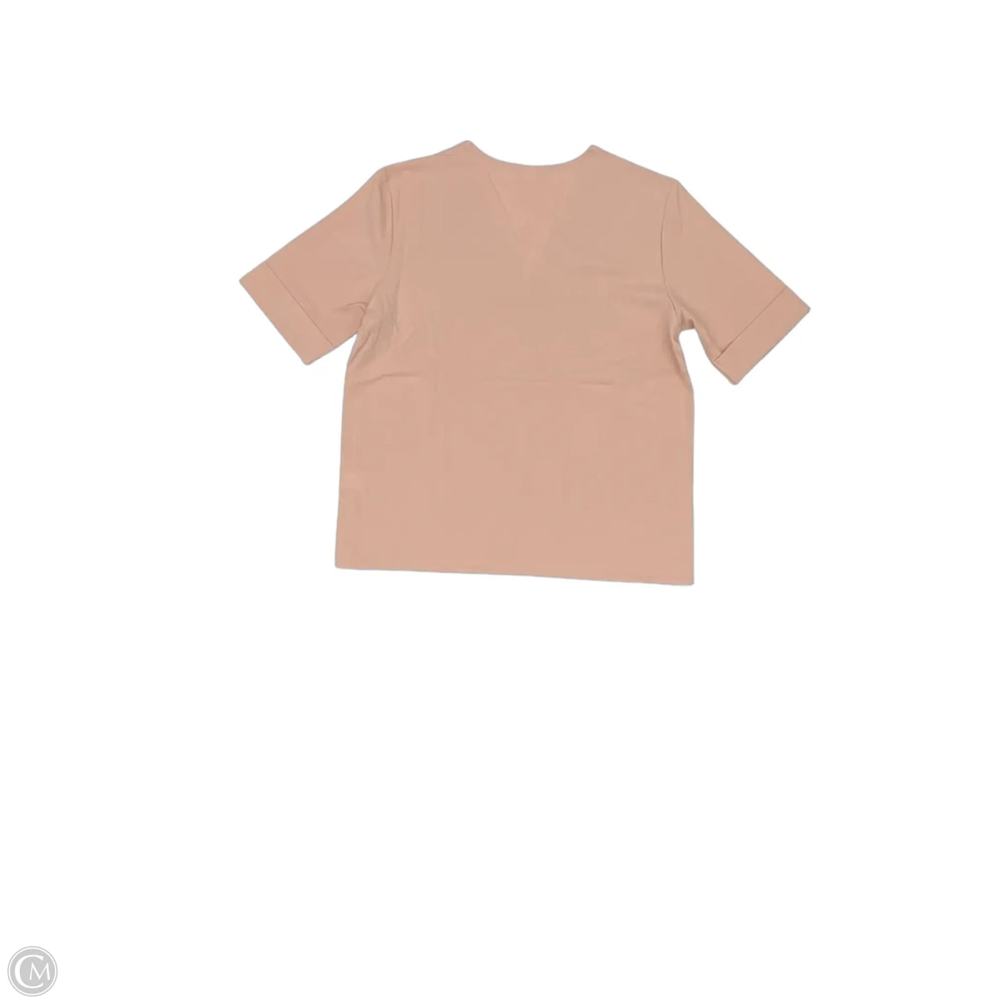 Blouse Short Sleeve By Cmf In Peach, Size: S
