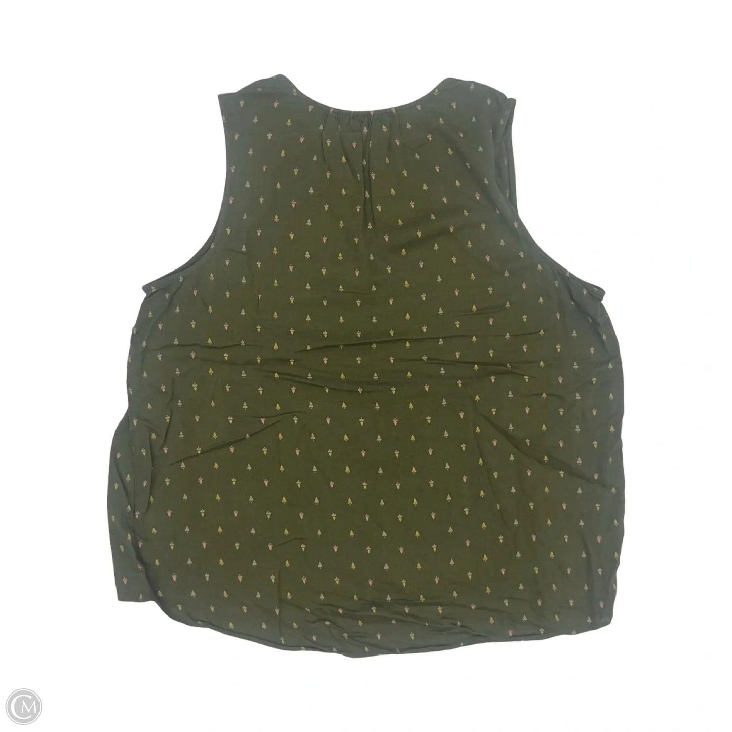Blouse Sleeveless By Sonoma In Green, Size: Xl