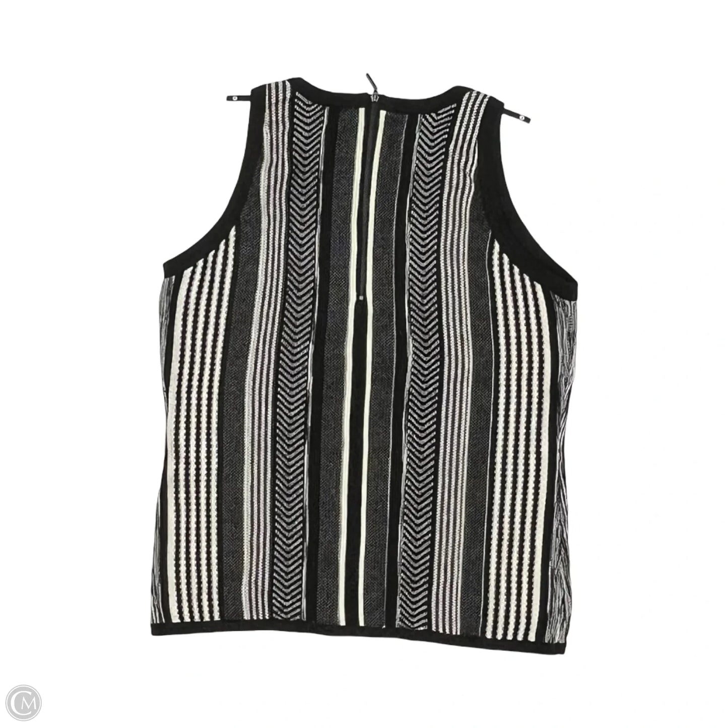 Top Sleeveless By White House Black Market In Black & Cream, Size: L