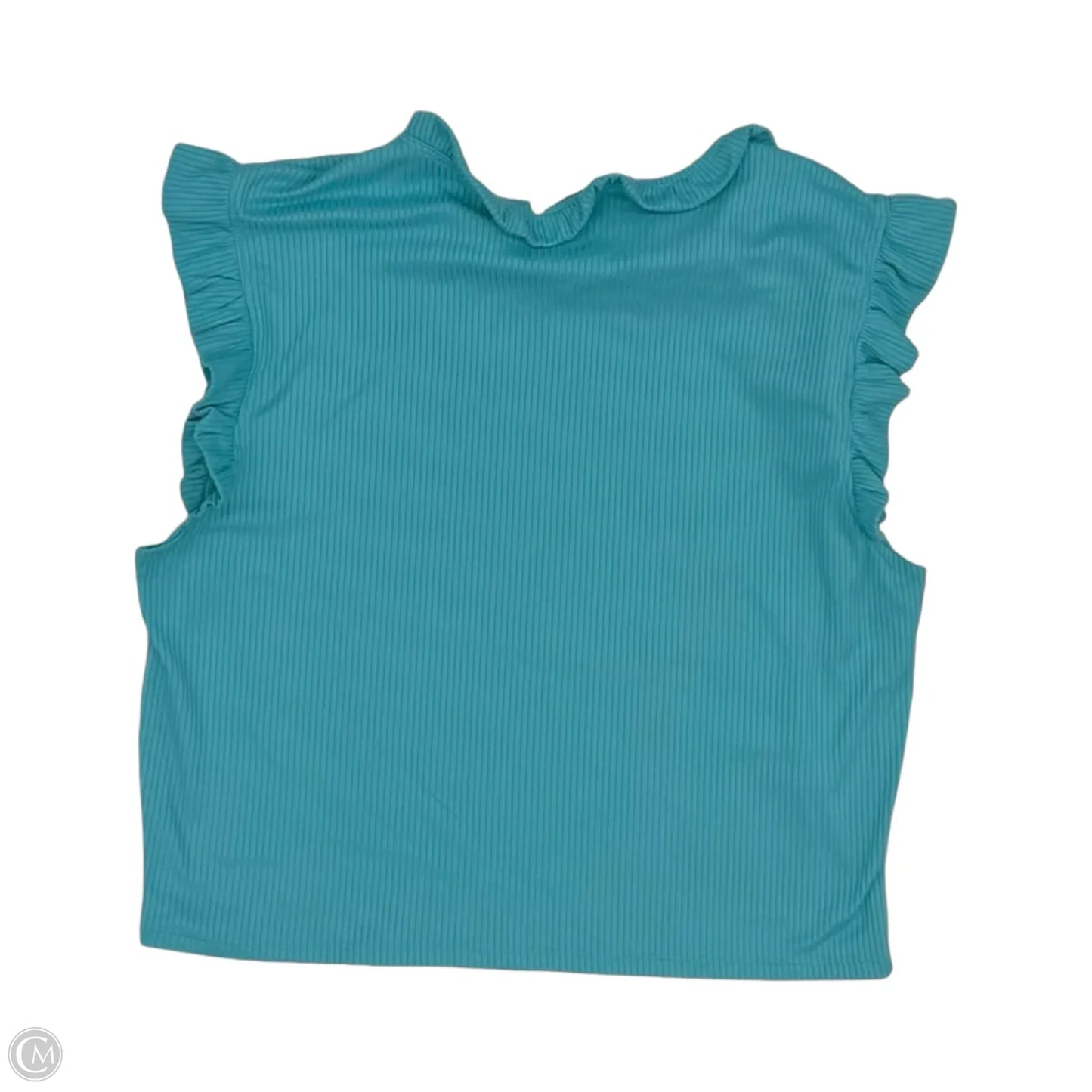 Top Short Sleeve By Moa Moa In Blue, Size: Xl