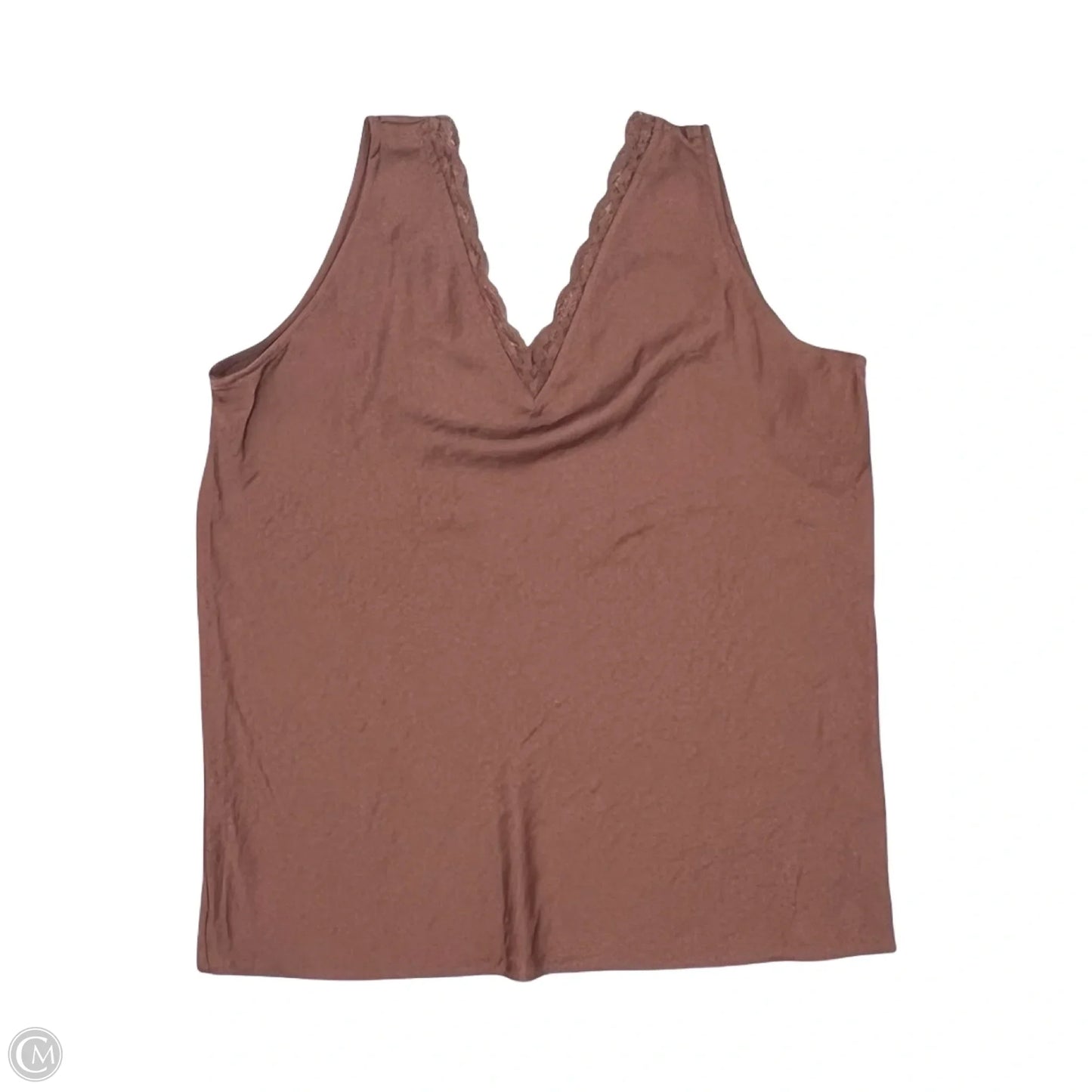 Blouse Sleeveless By Maurices In Brown, Size: L