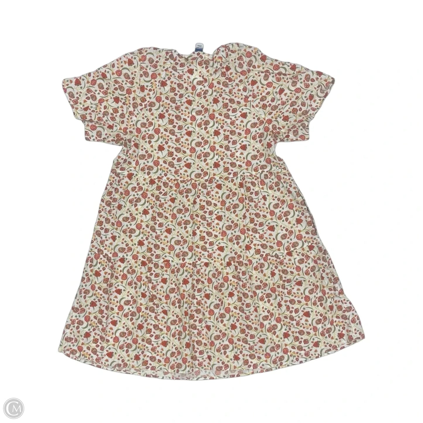 Dress Casual Short By Old Navy In Orange & White, Size: M