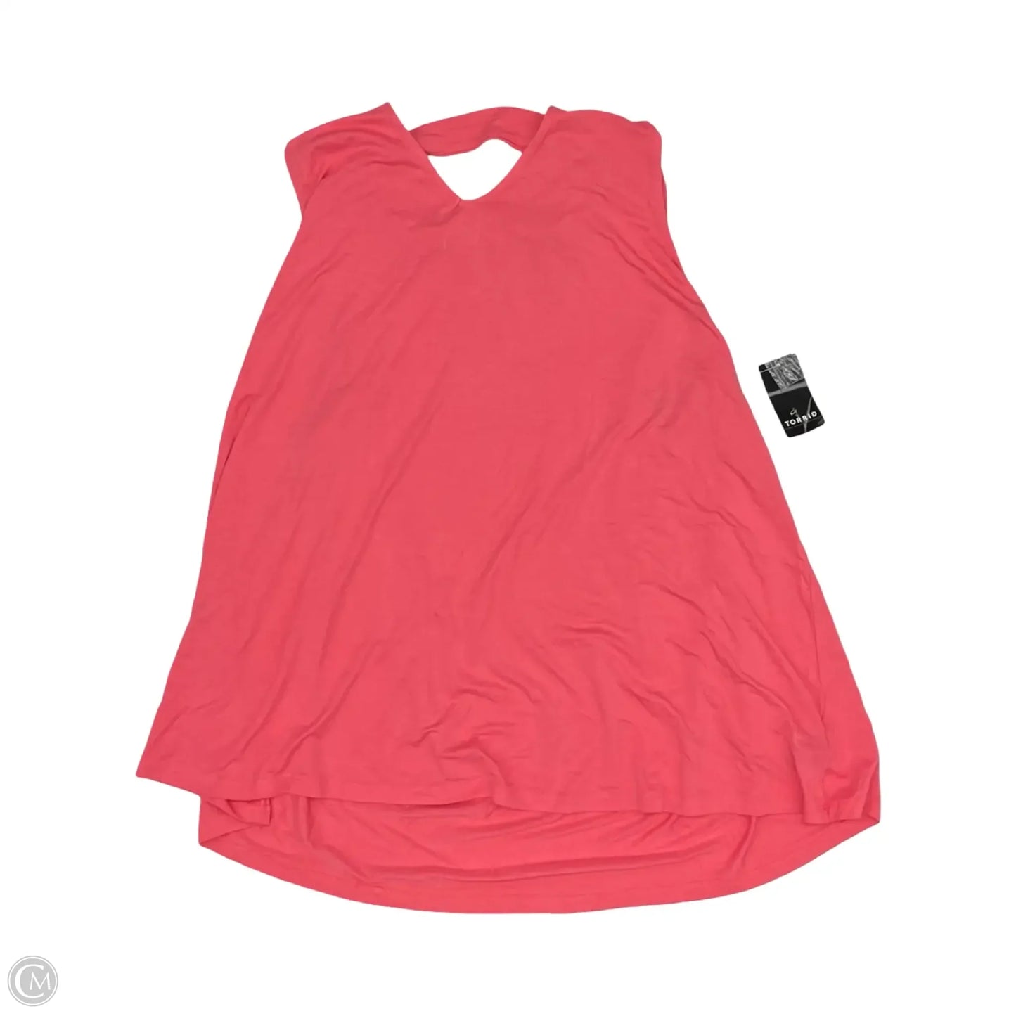 Blouse Sleeveless By Torrid In Pink, Size: 3x