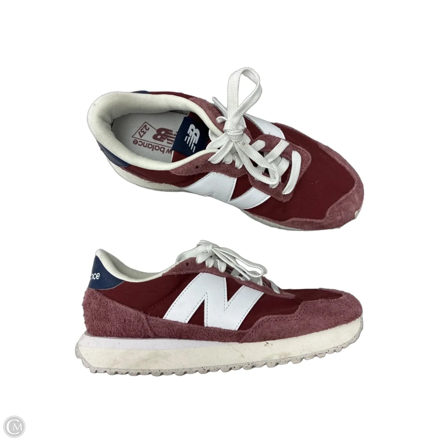 Shoes Sneakers By New Balance In Red & White, Size: 9.5
