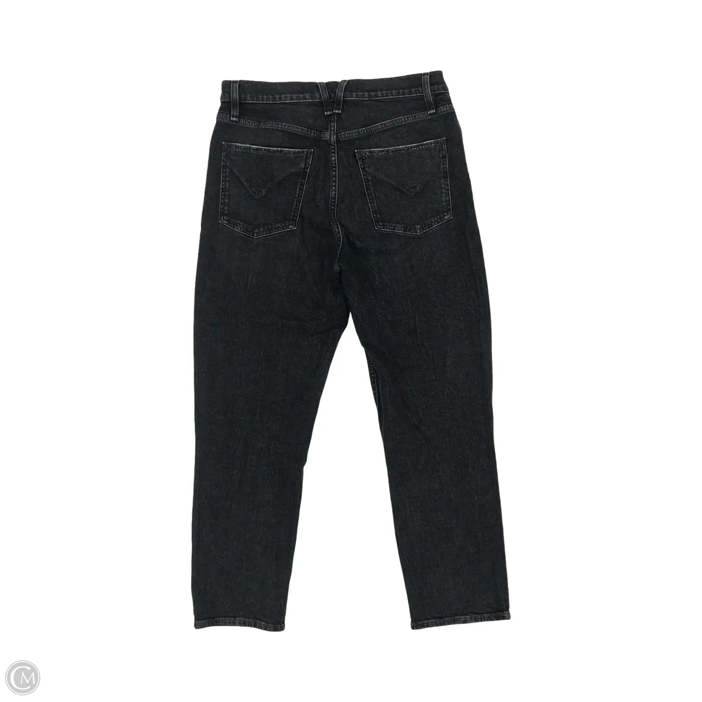 Jeans Straight By Hudson In Black Denim, Size: 12
