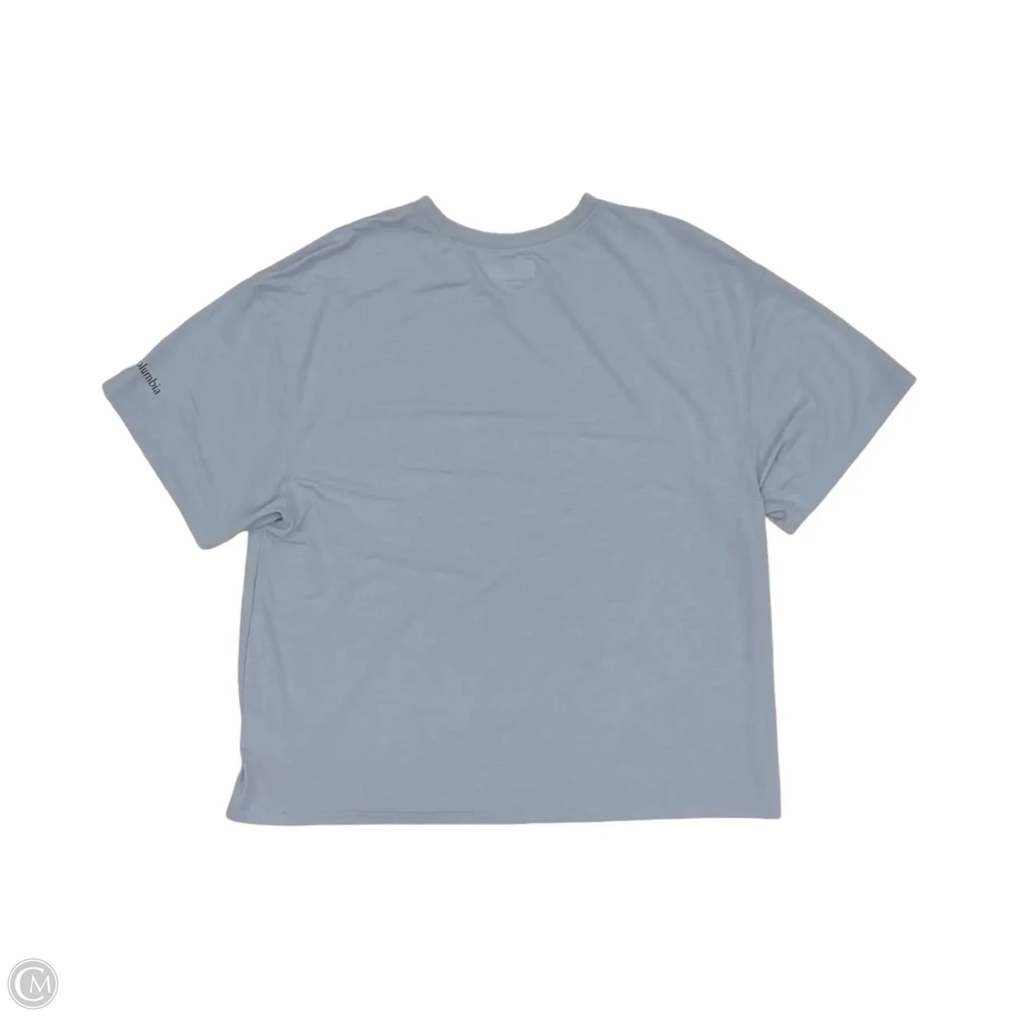 Athletic Top Short Sleeve By Columbia In Blue, Size: L