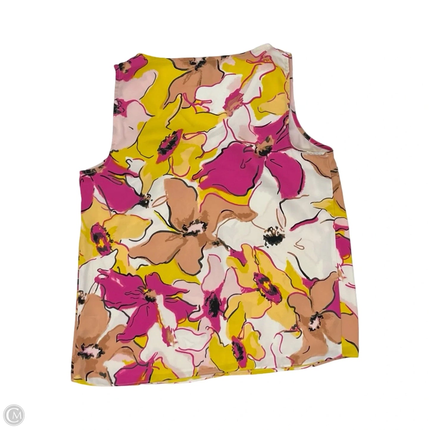 Blouse Sleeveless By Nine West In Floral Print, Size: S