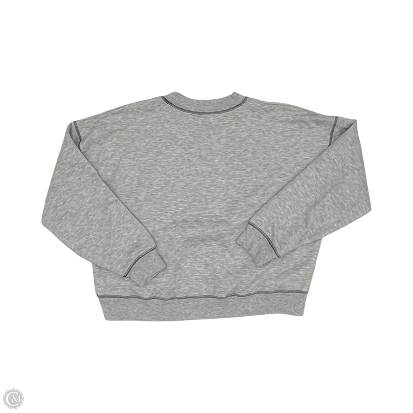 Sweatshirt Crewneck By Clothes Mentor In Grey, Size: L