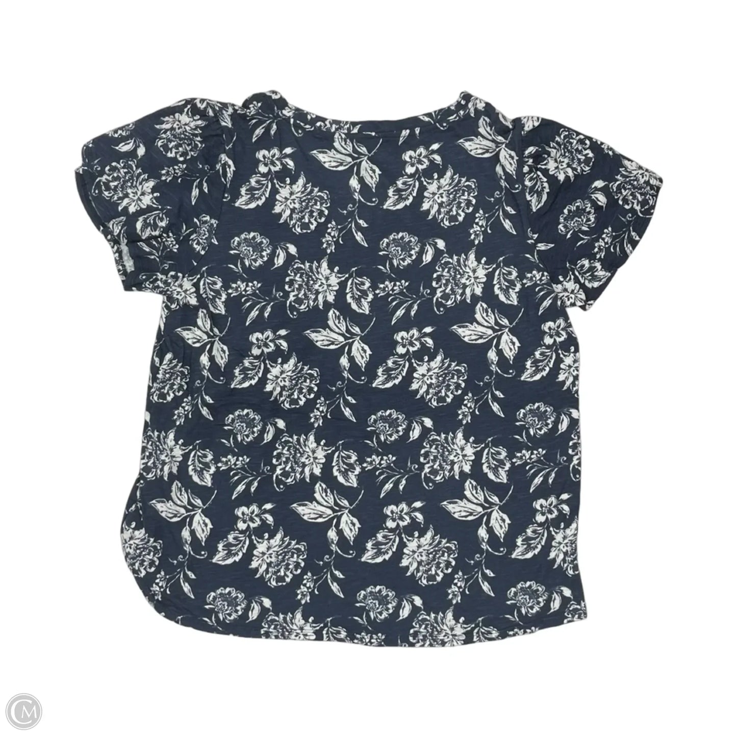 Top Short Sleeve By Maurices In Floral Print, Size: Xxl