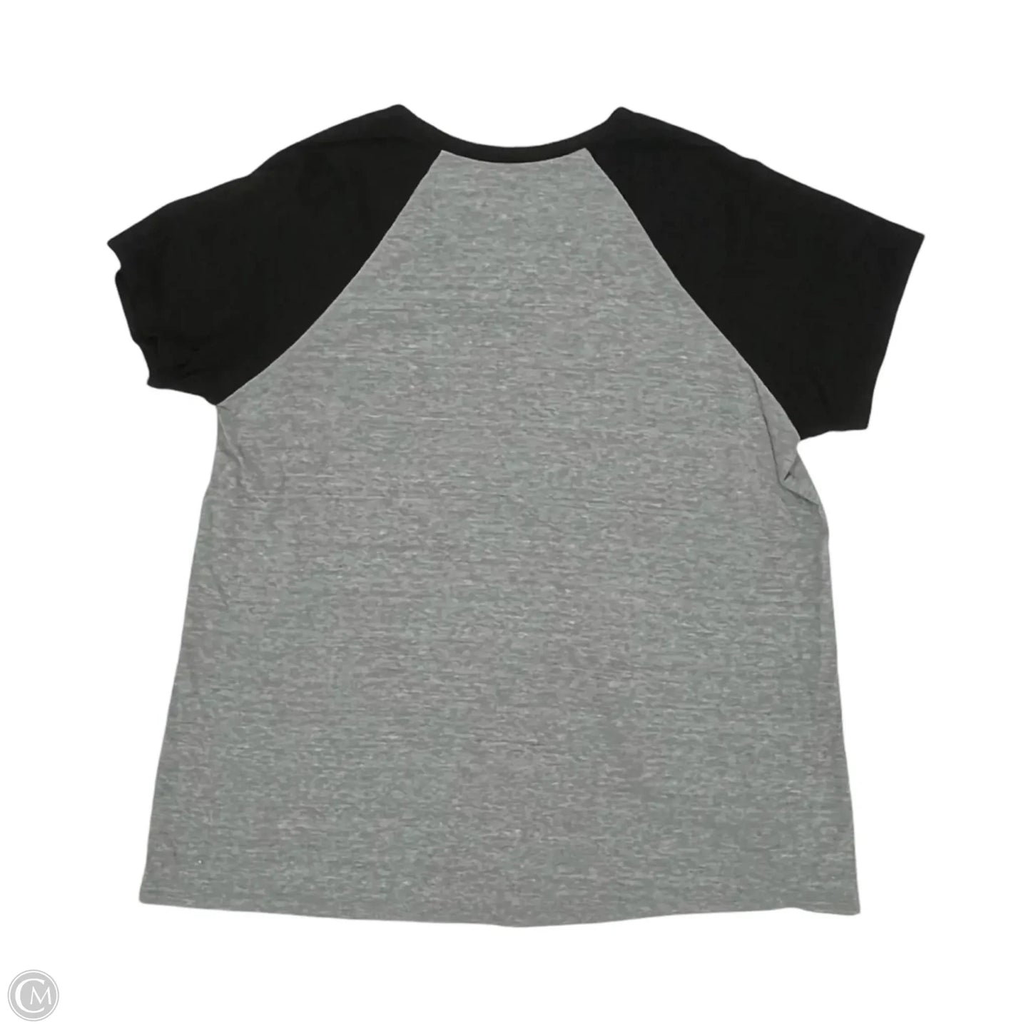 Top Short Sleeve By Torrid In Black & Grey, Size: 1x