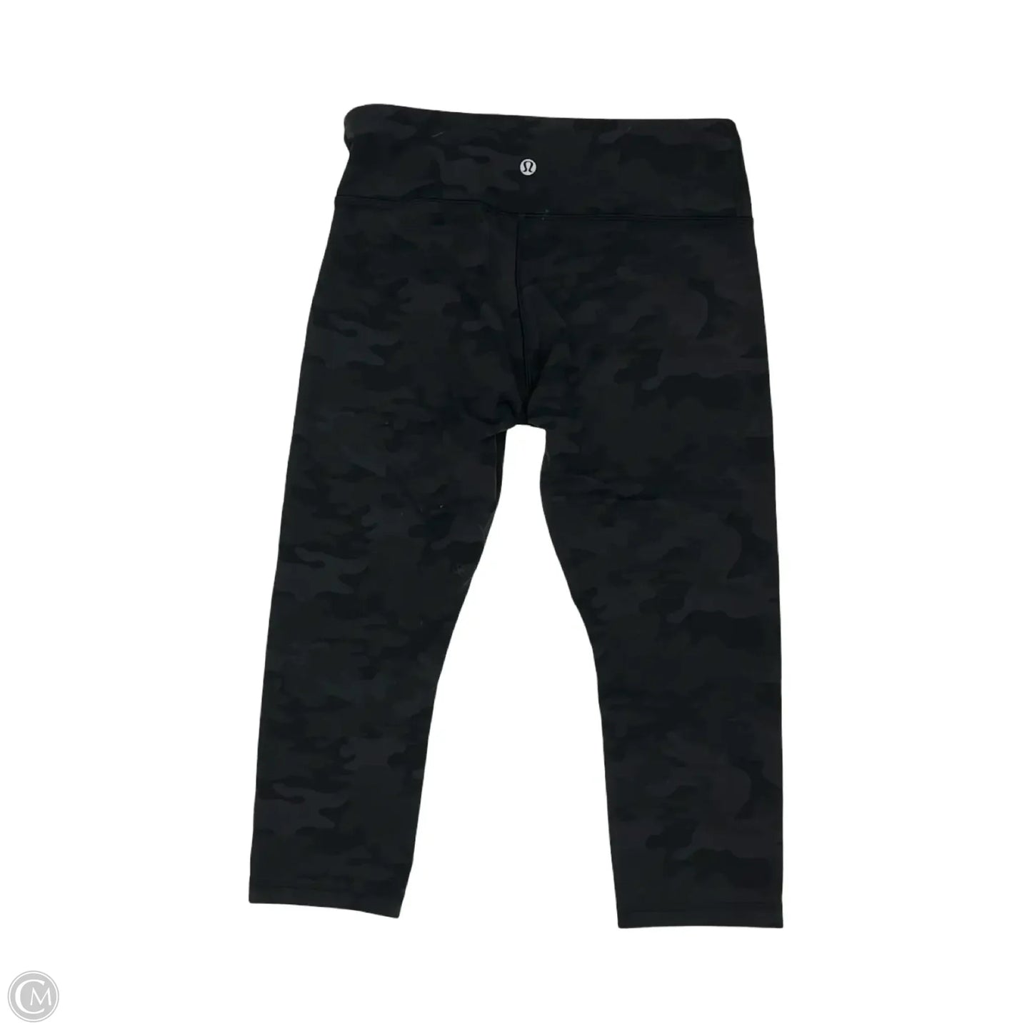 Athletic Leggings Capris By Lululemon In Black & Grey, Size: S