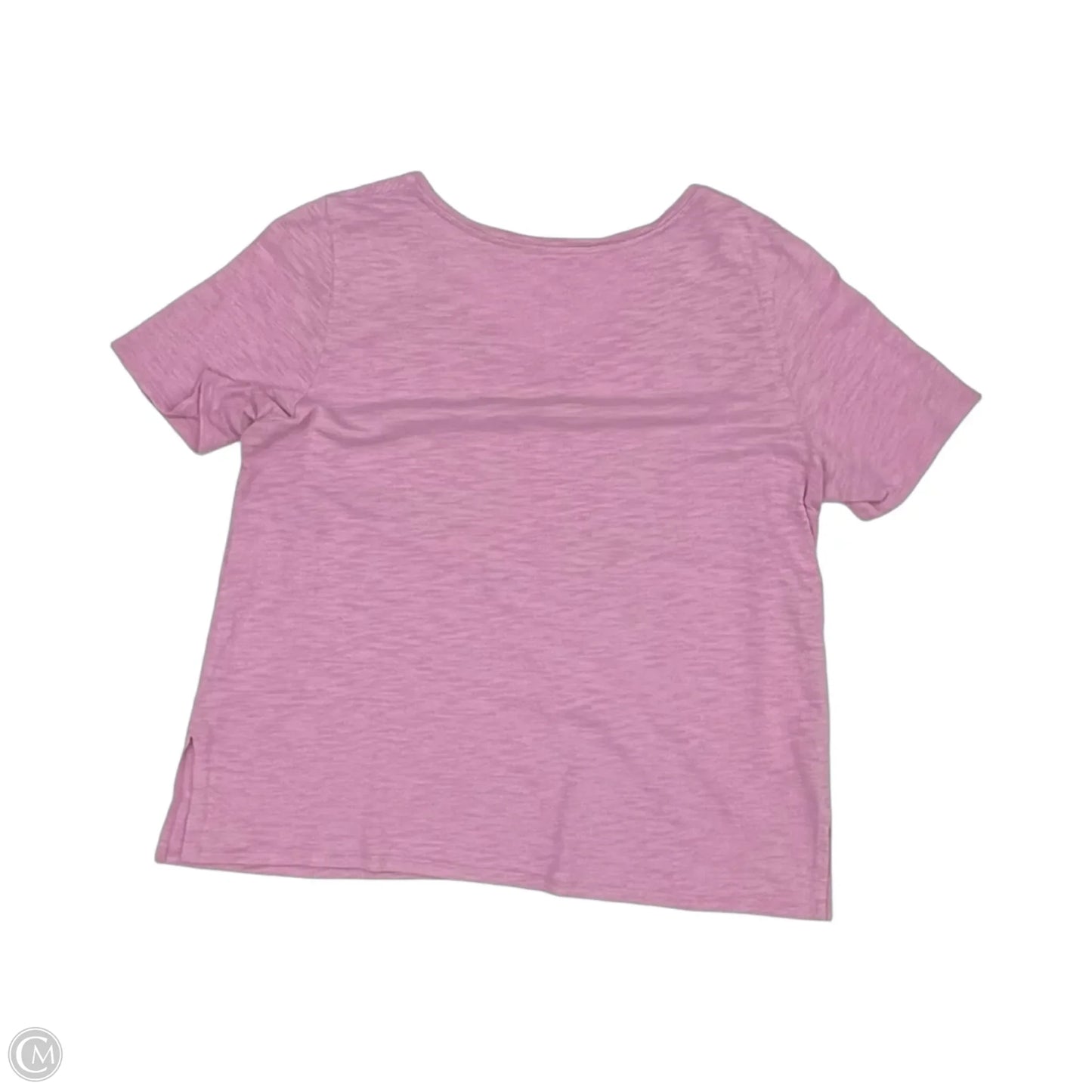 Top Short Sleeve By Chicos In Pink, Size: Mp
