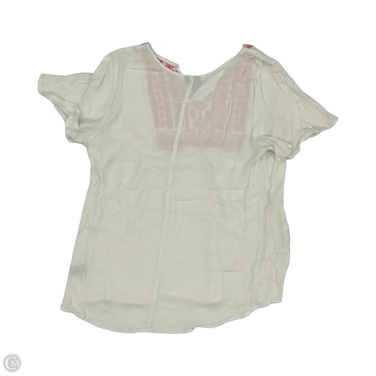 Blouse Short Sleeve By Torrid In Orange & Tan, Size: 1x
