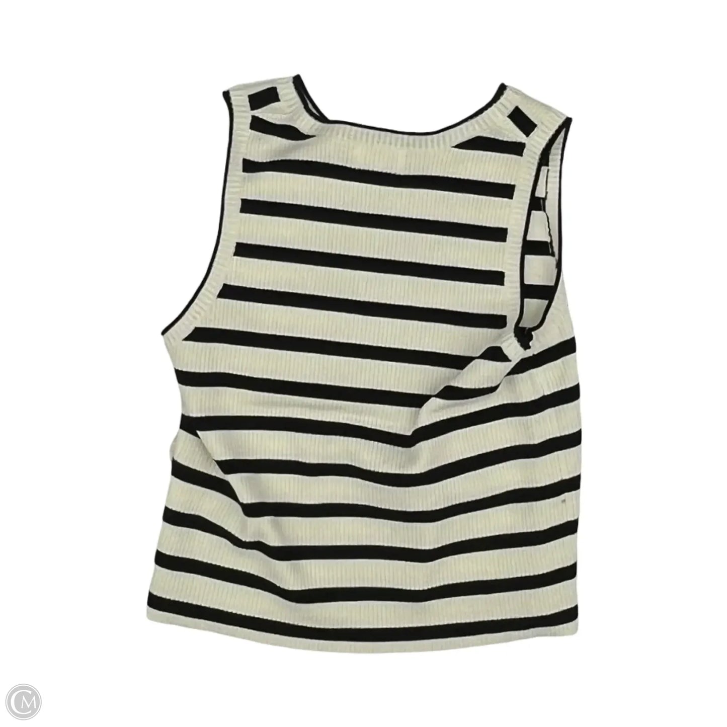 Top Sleeveless By Clothes Mentor In Black & Tan, Size: Xl