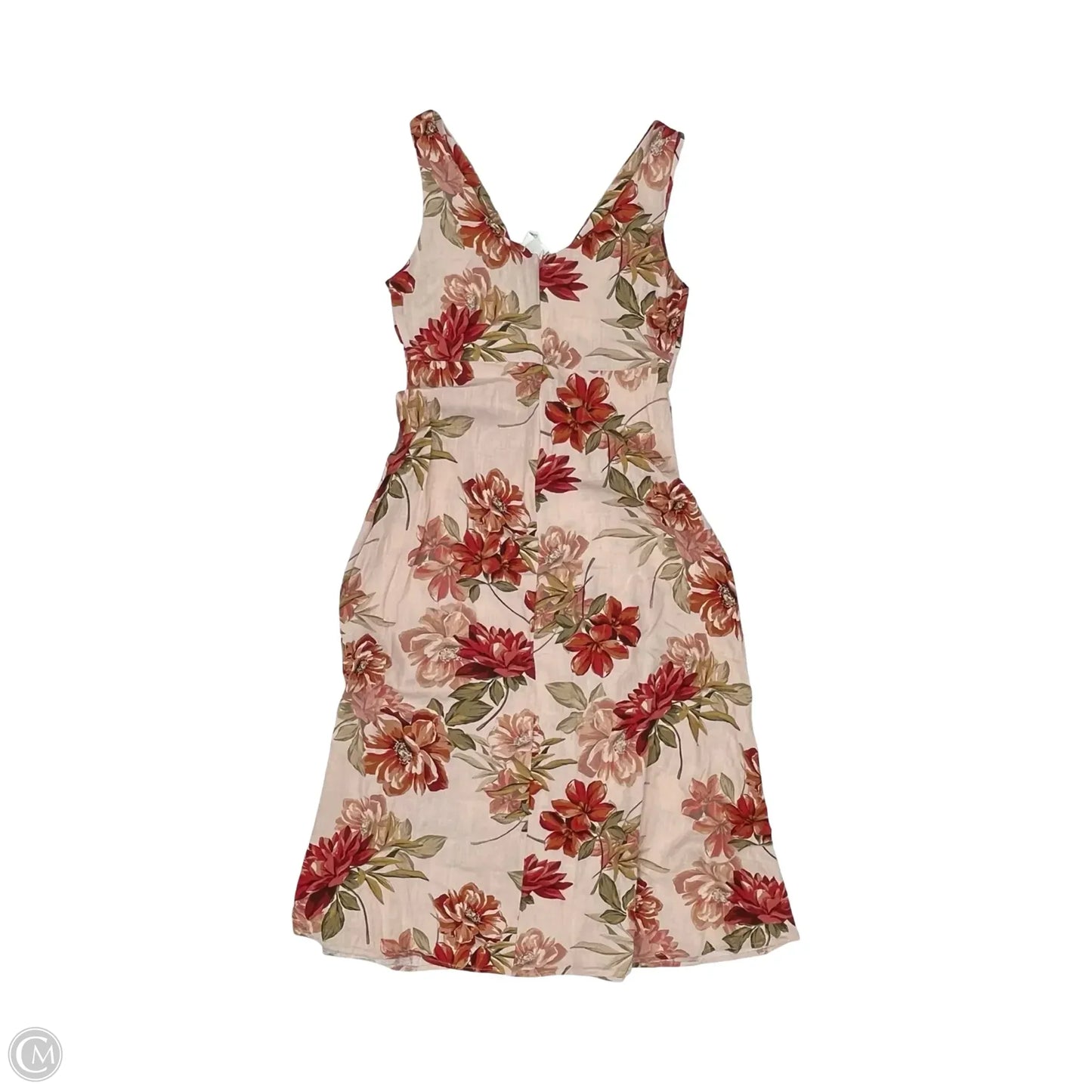 Dress Casual Midi By Clothes Mentor In Floral Print, Size: M