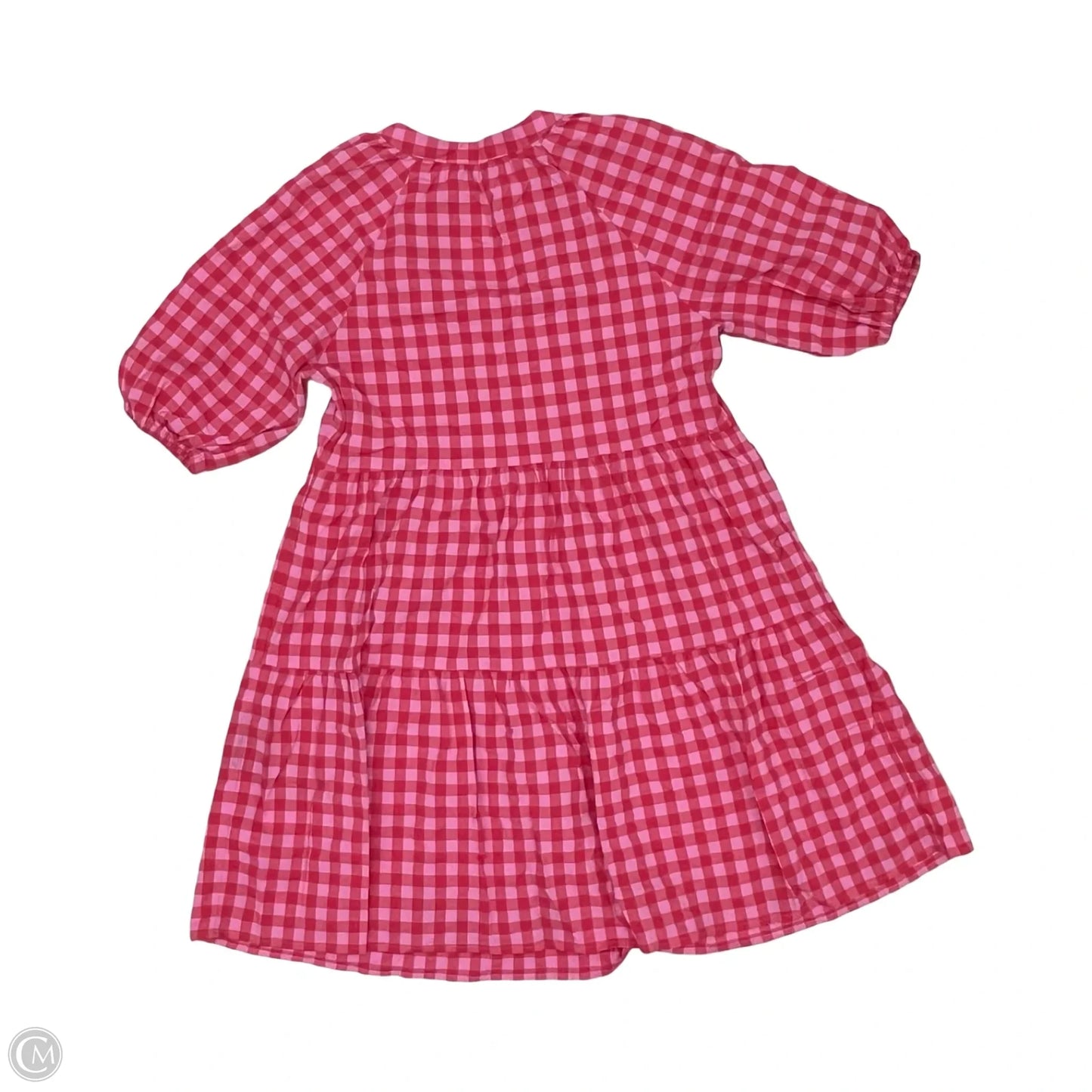 Dress Casual Short By Vineyard Vines In Pink & Red, Size: M