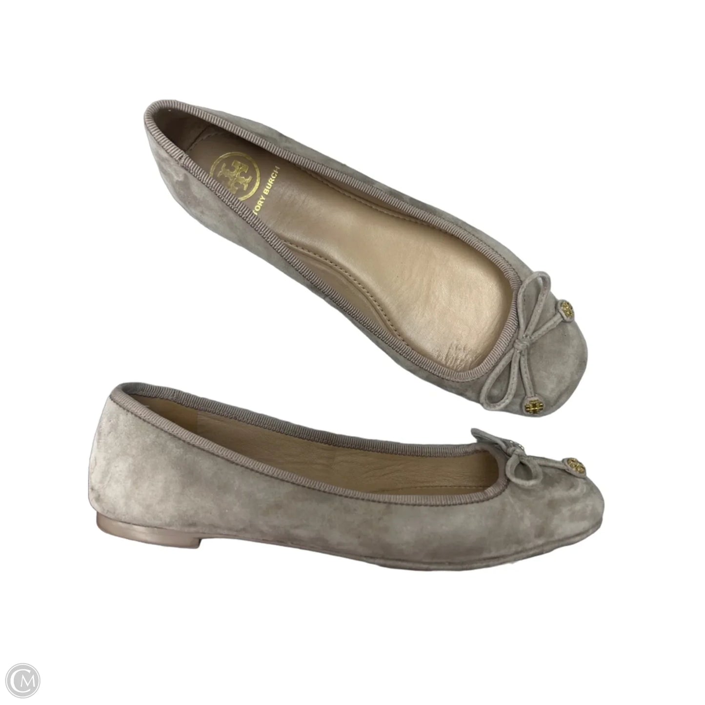 Shoes Designer By Tory Burch In Taupe, Size: 6
