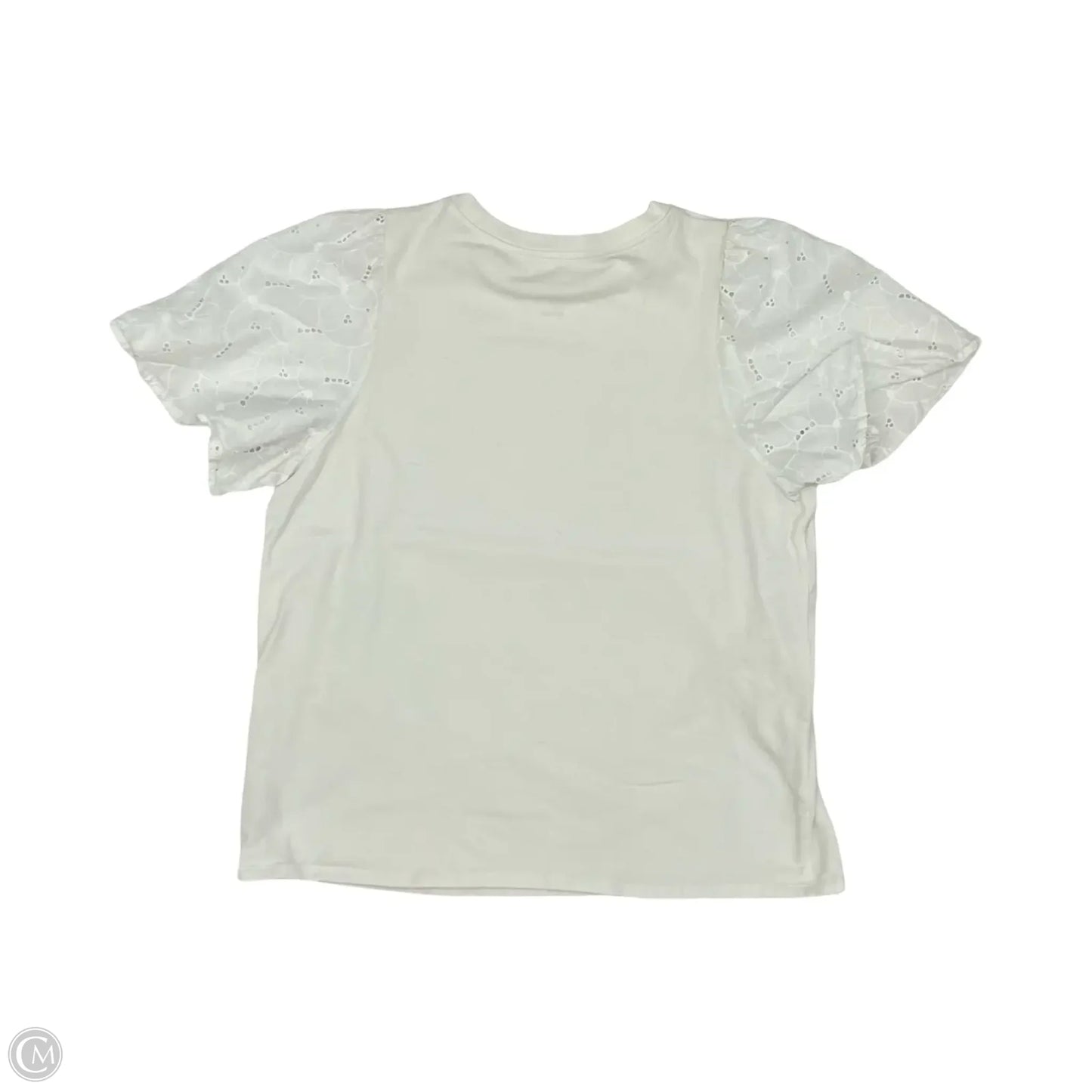 Top Short Sleeve By A New Day In Cream, Size: L