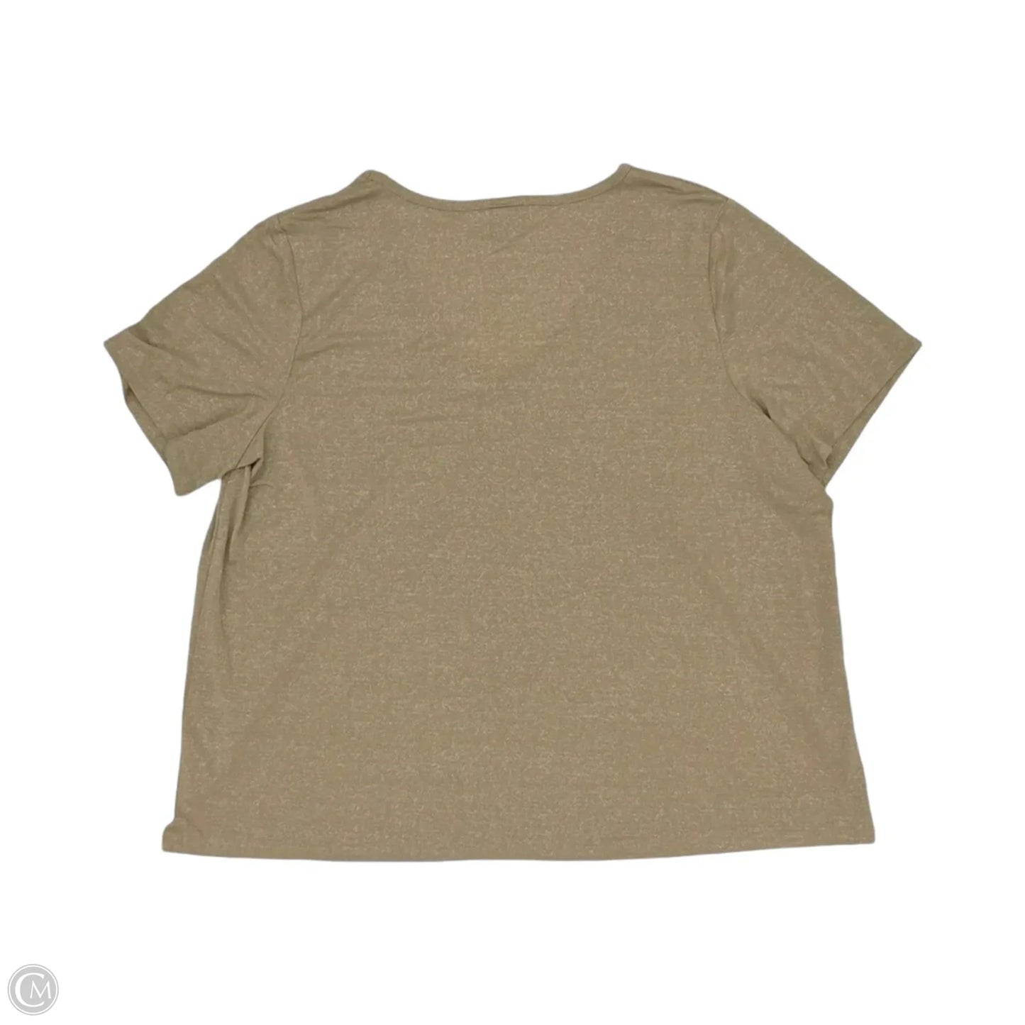 Top Short Sleeve By Spin In Tan, Size: M
