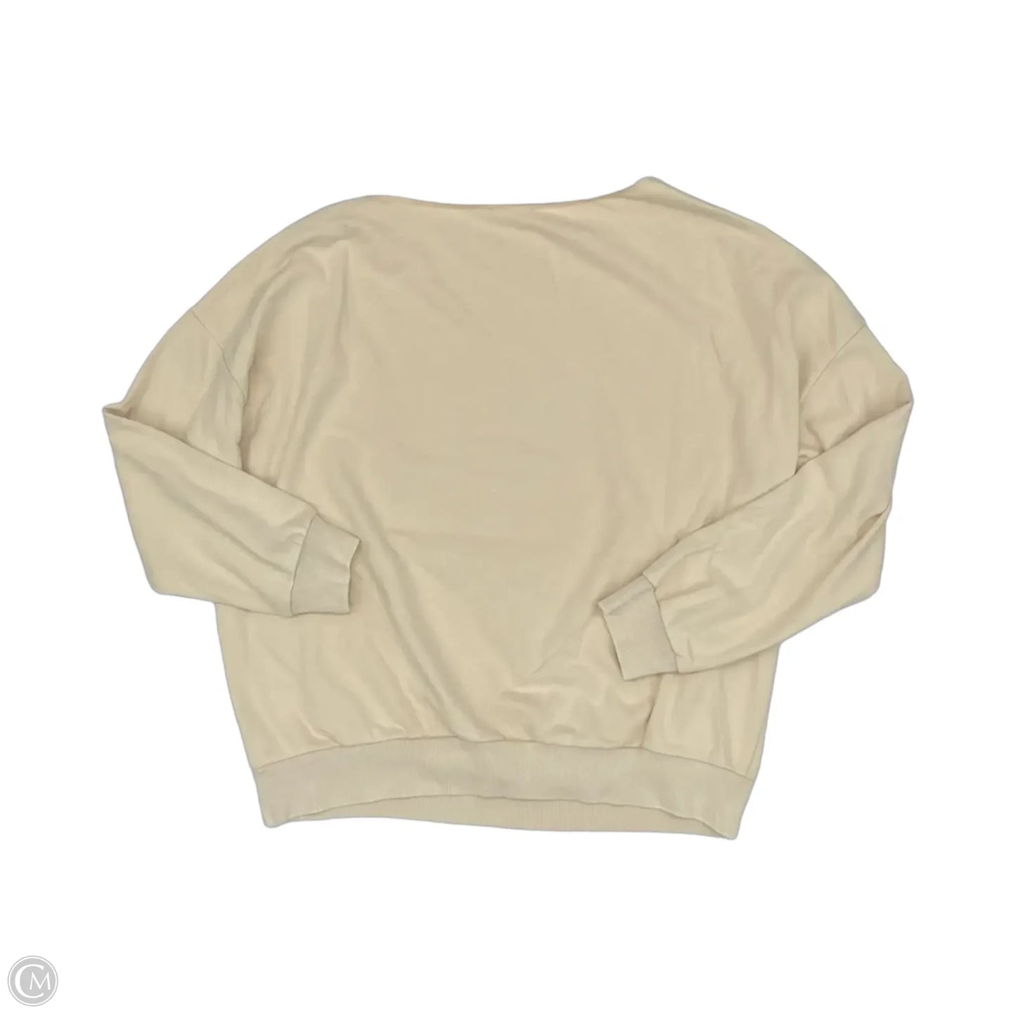 Sweatshirt Collar By Easel In Tan, Size: M