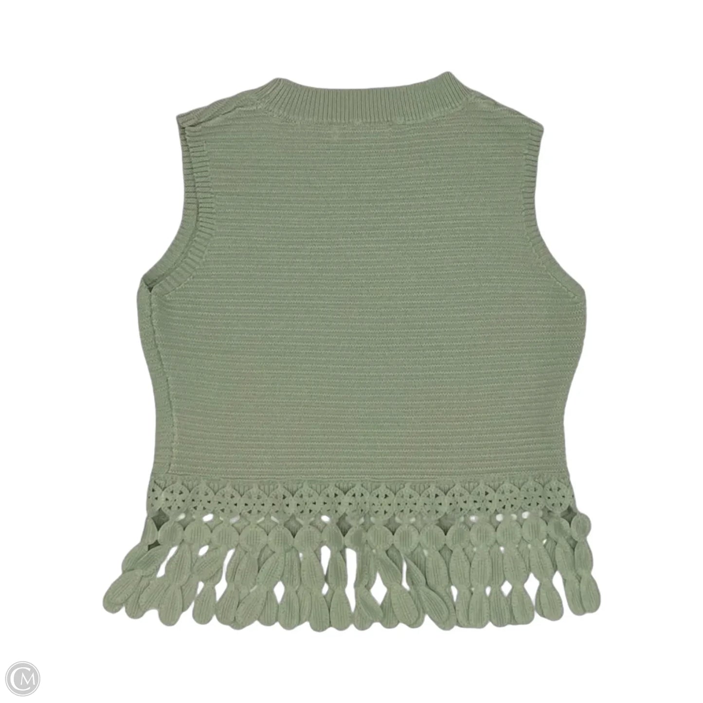 Top Sleeveless By Clothes Mentor In Green, Size: L