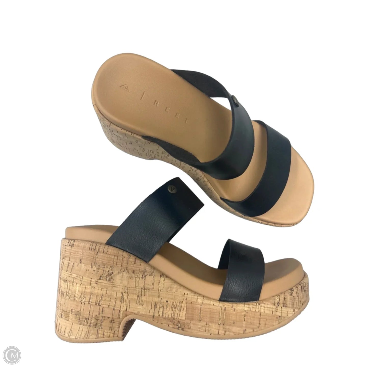 Sandals Heels Wedge By Reef In Black, Size: 8