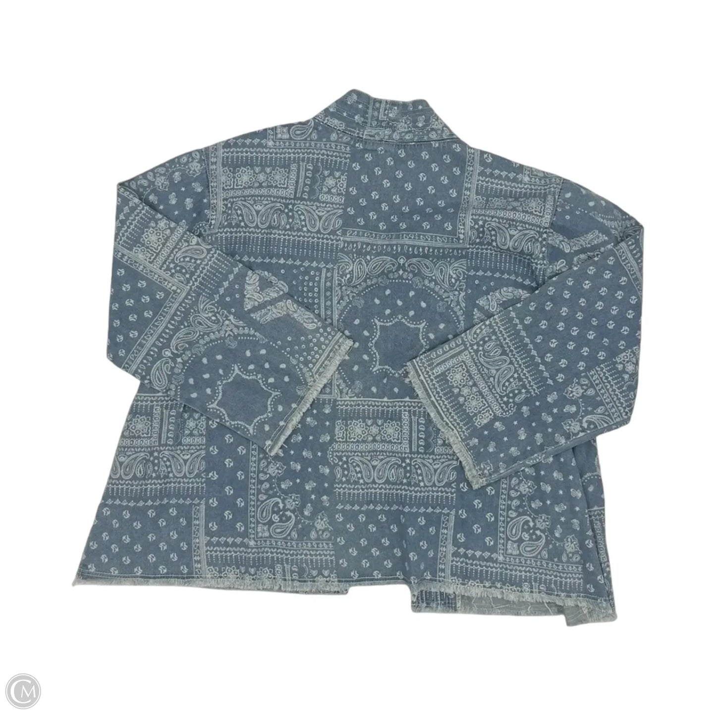 Jacket Denim By Pol In Paisley Print, Size: S