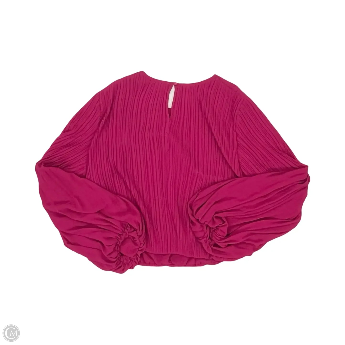 Blouse Long Sleeve By Pinch In Pink, Size: M