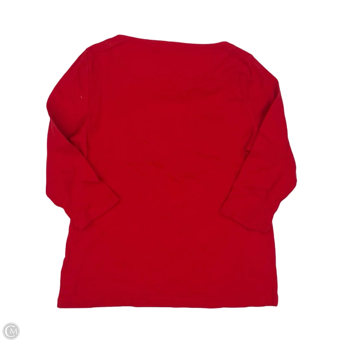 Top 3/4 Sleeve By Croft And Barrow In Red, Size: S