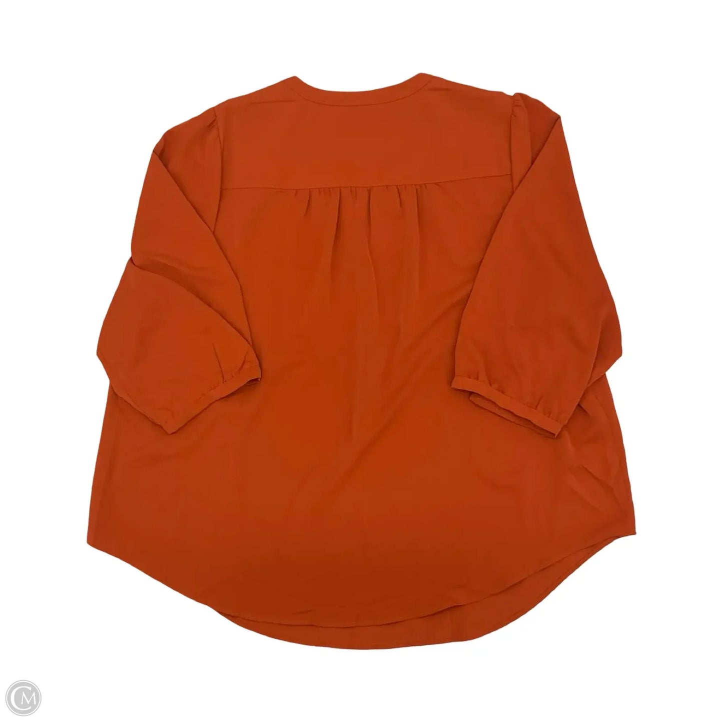 Blouse 3/4 Sleeve By Torrid In Orange, Size: 3x
