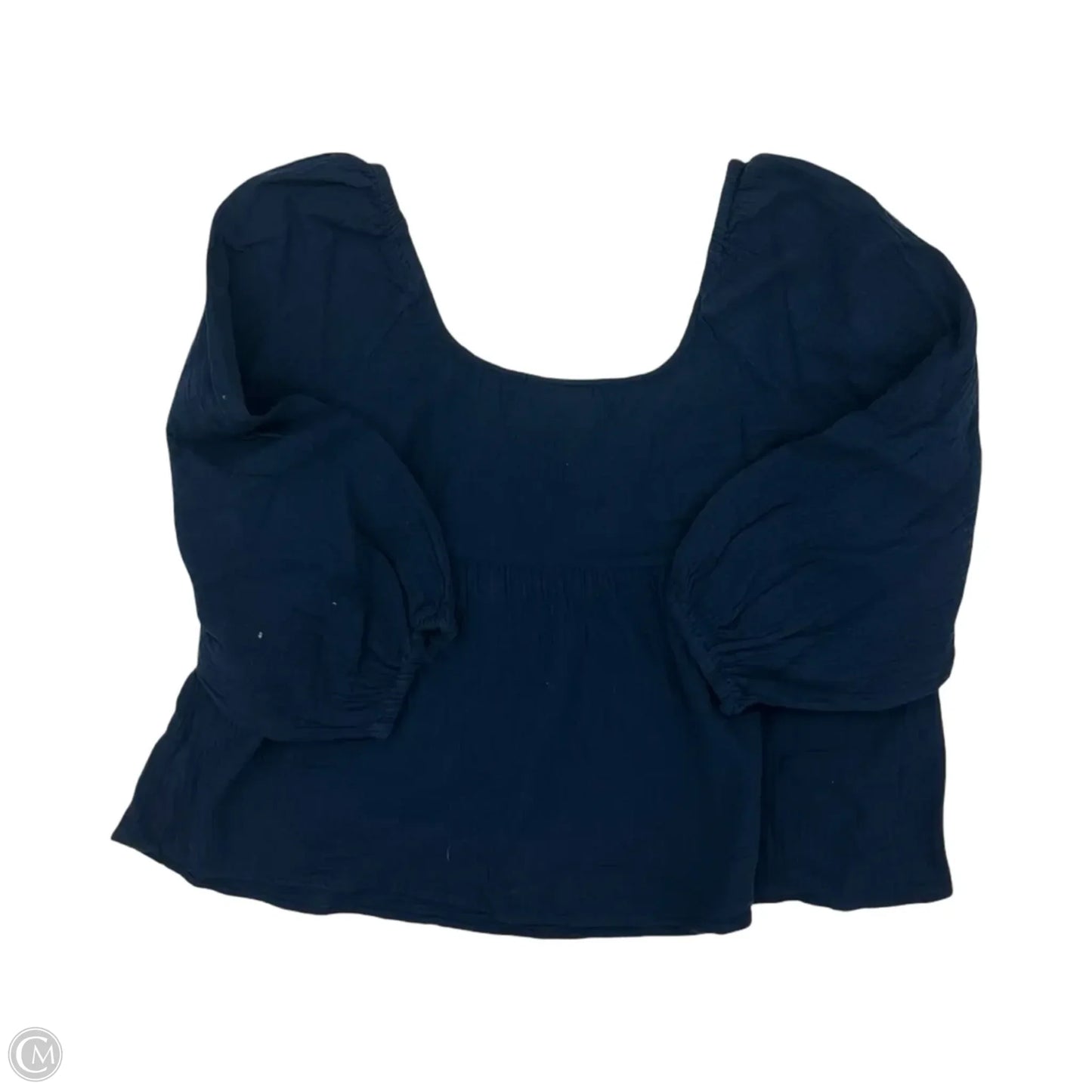 Blouse Long Sleeve By Universal Thread In Navy, Size: Xxl