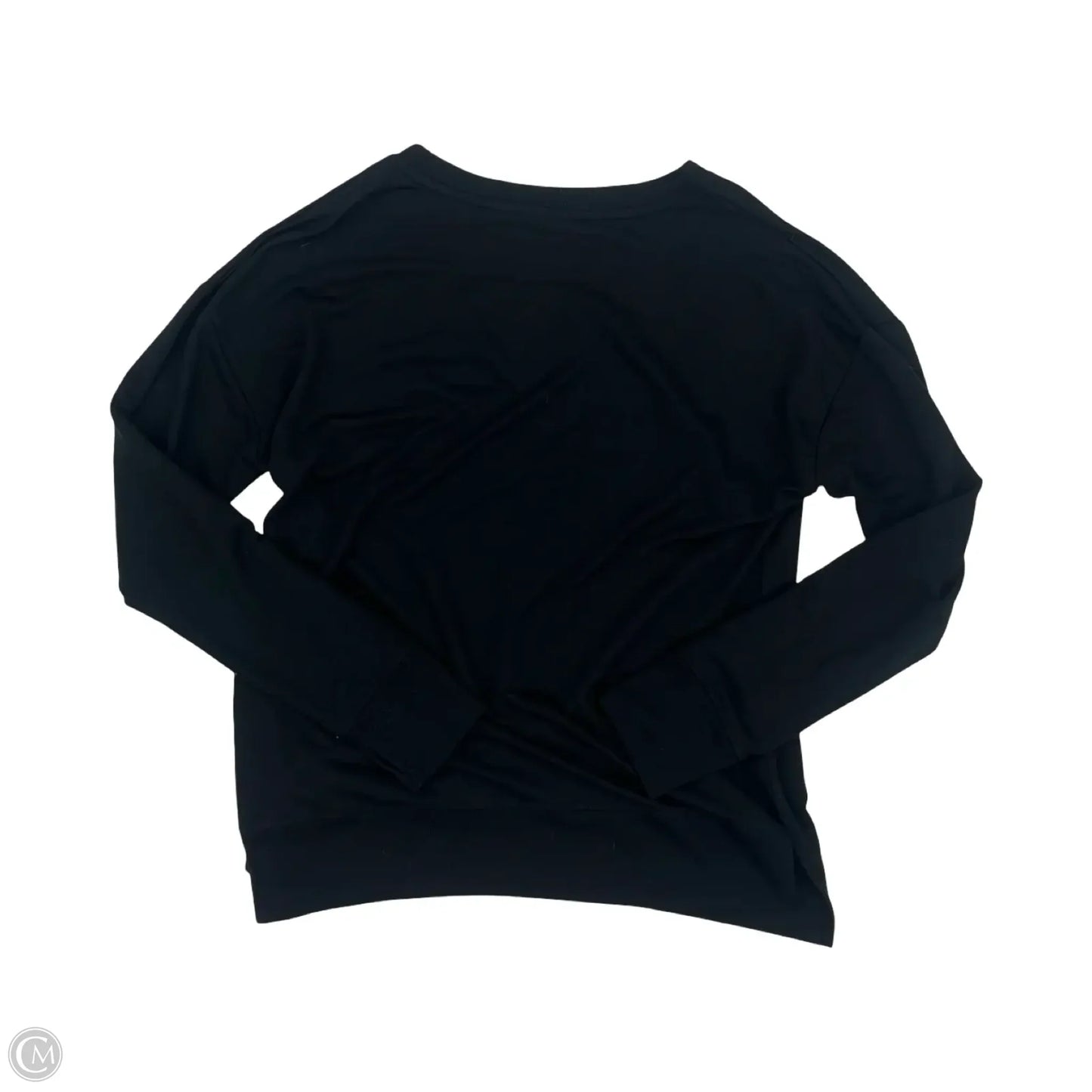 Top Long Sleeve By Jockey In Black, Size: L