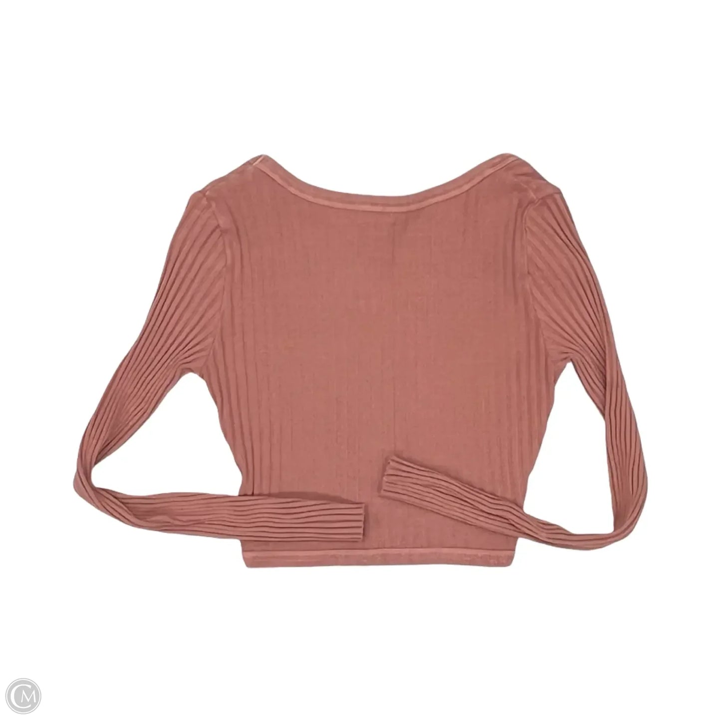 Top Long Sleeve By Aerie In Pink, Size: S