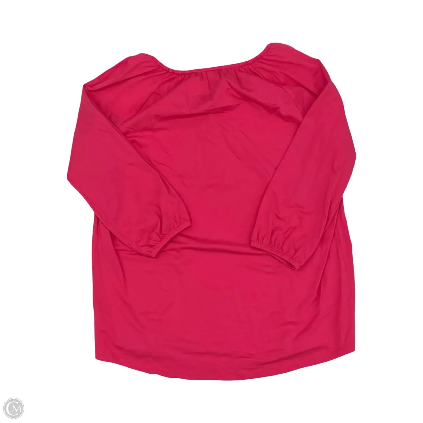 Top 3/4 Sleeve By Lands End In Pink, Size: Xl