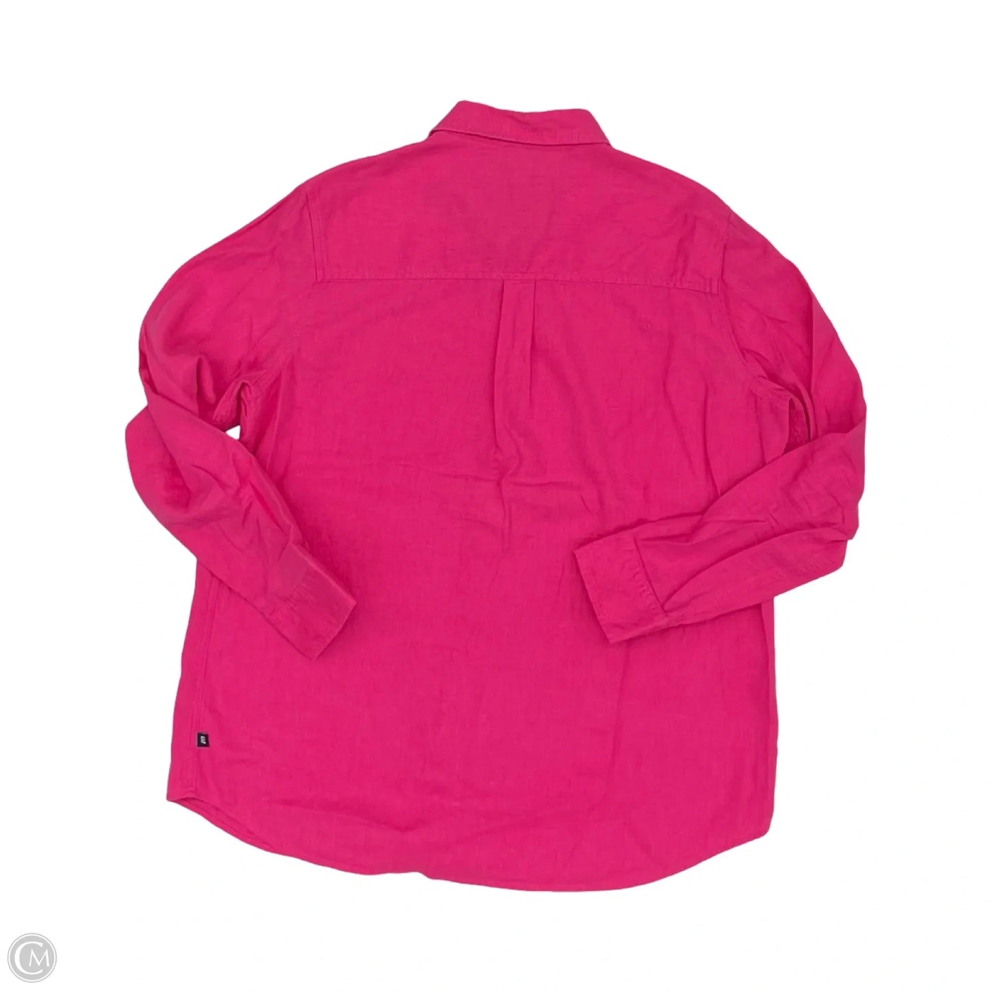 Blouse Long Sleeve By Gap In Pink, Size: L