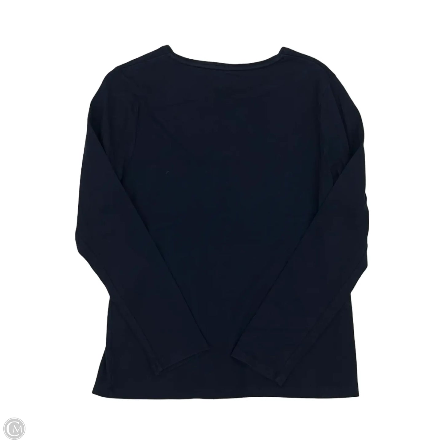 Top Long Sleeve By Talbots In Navy, Size: L