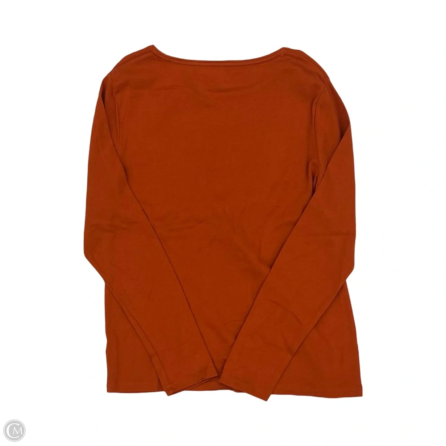 Top Long Sleeve By Talbots In Orange, Size: L