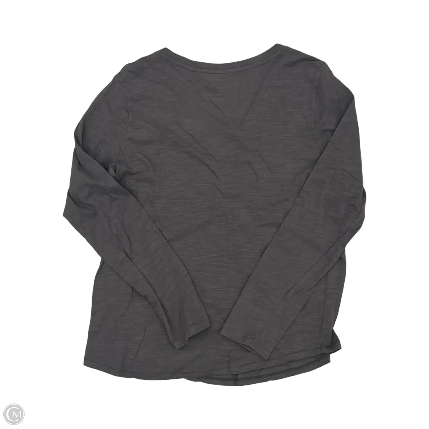 Top Long Sleeve By Sonoma In Grey, Size: L