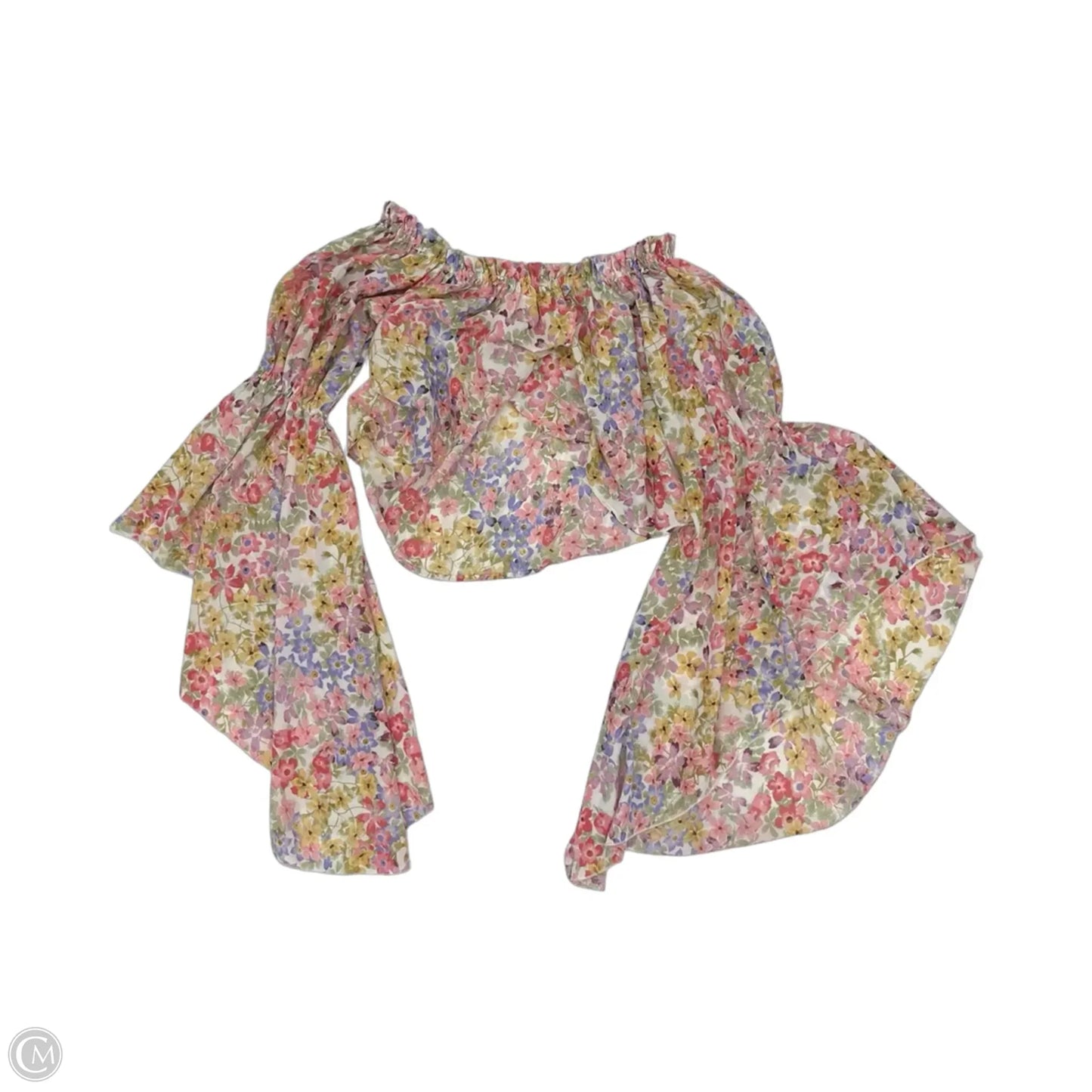 Blouse Long Sleeve By Live 4 Truth In Floral Print, Size: M