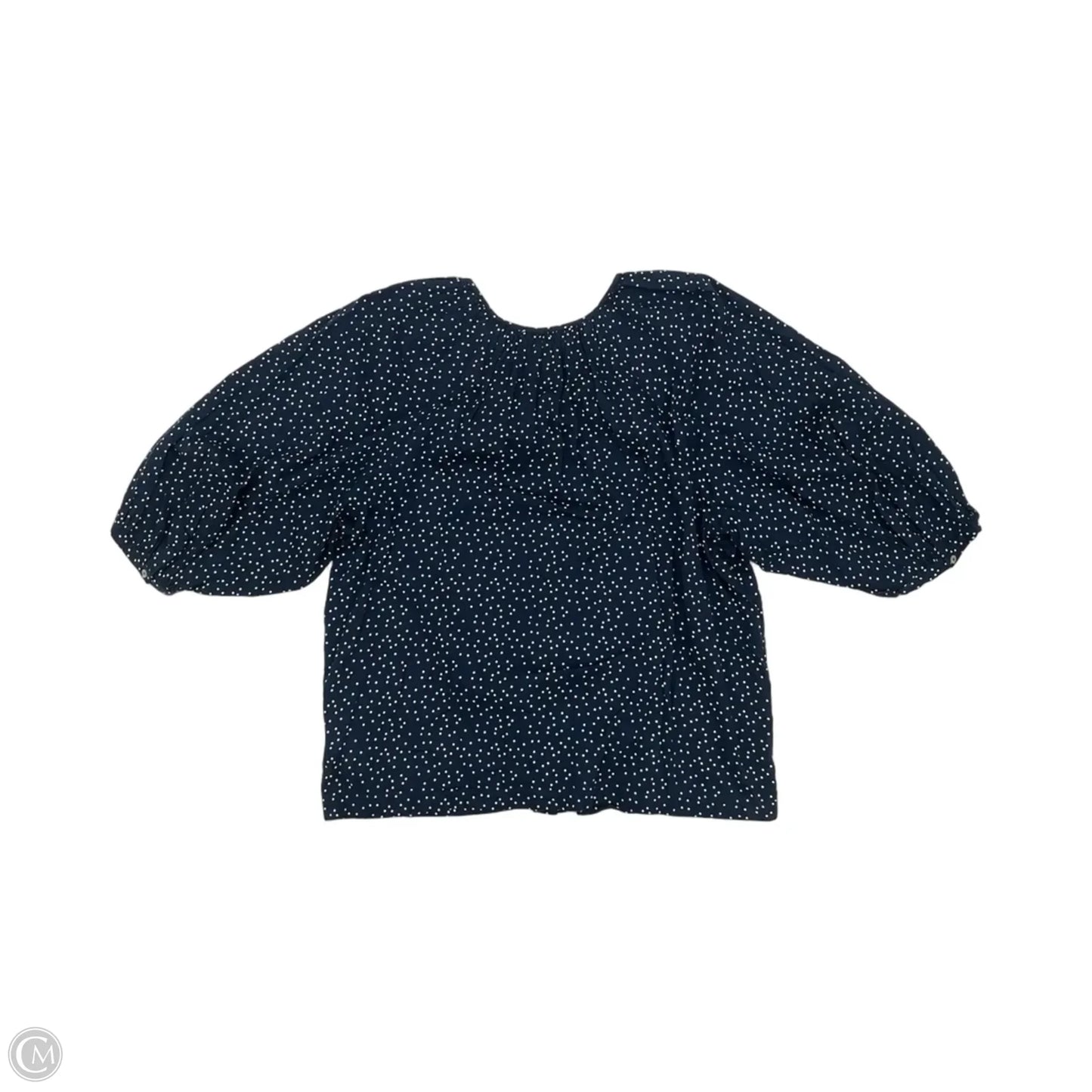Blouse 3/4 Sleeve By Lc Lauren Conrad In Polkadot Pattern, Size: L