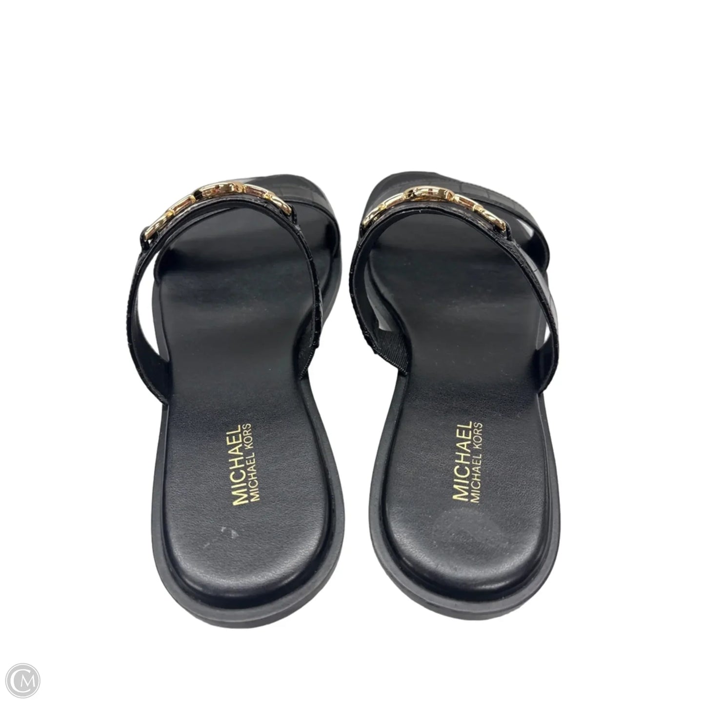 Sandals Designer By Michael Kors In Black, Size: 7