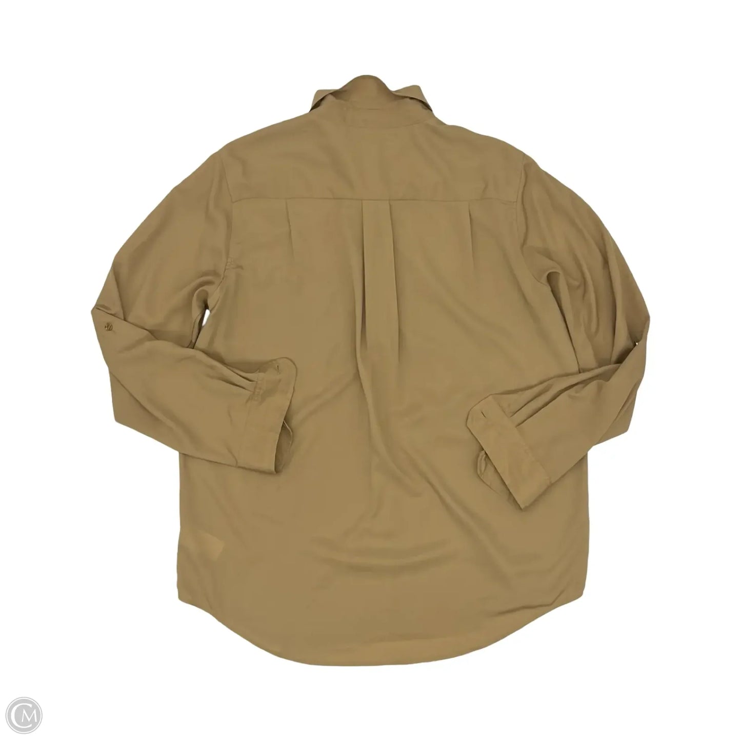 Blouse Designer By Michael Kors In Tan, Size: L