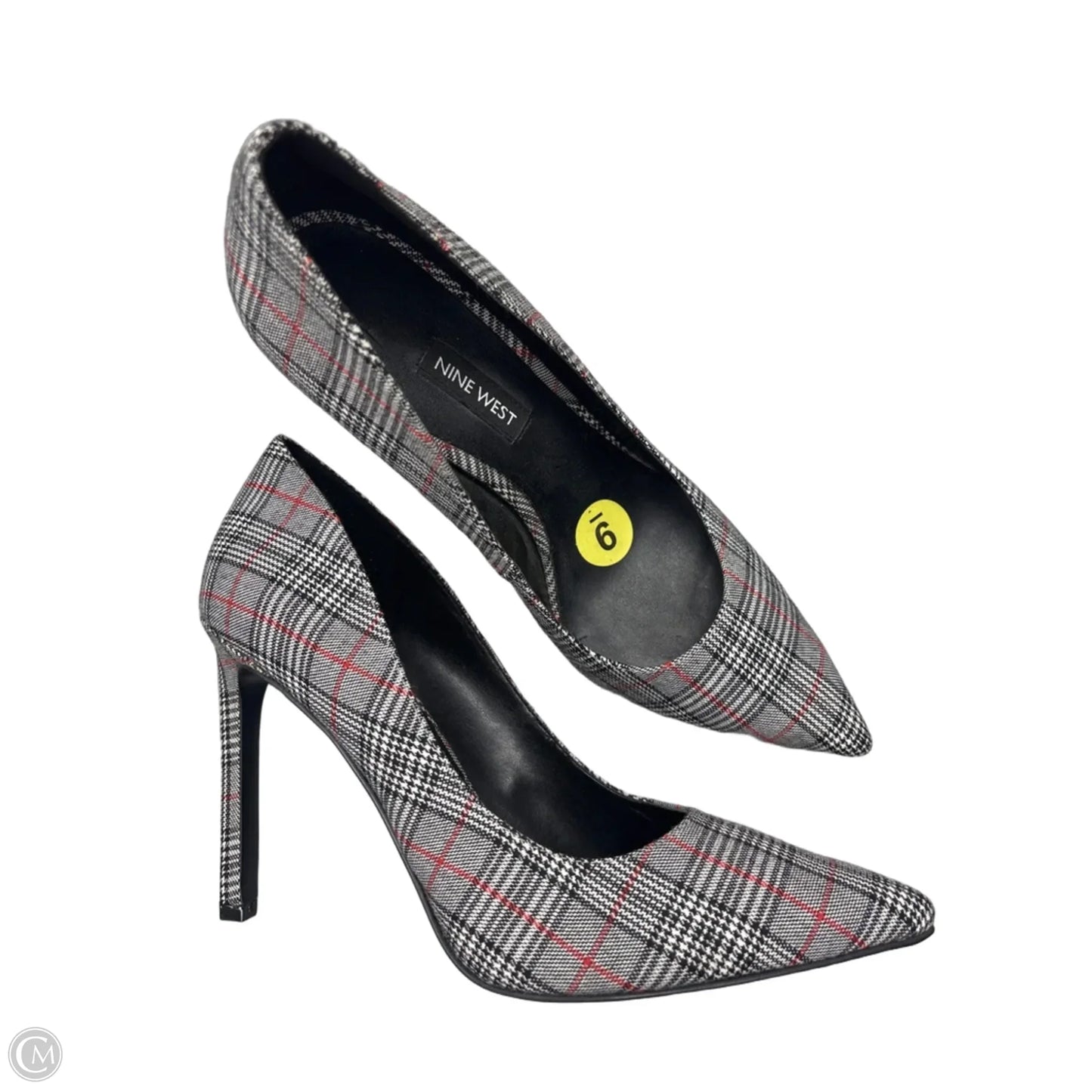 Shoes Heels Stiletto By Nine West In Black & Grey, Size: 9