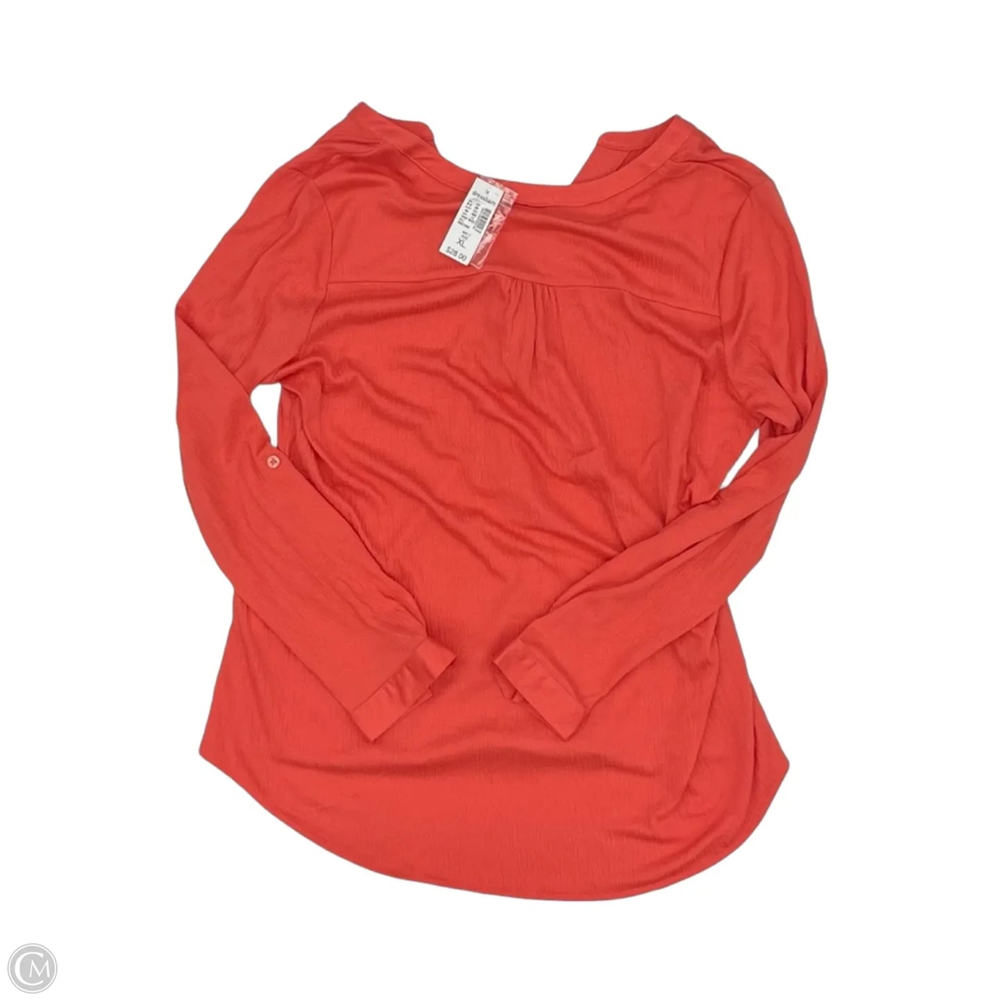 Top 3/4 Sleeve By Westport In Orange, Size: Xl