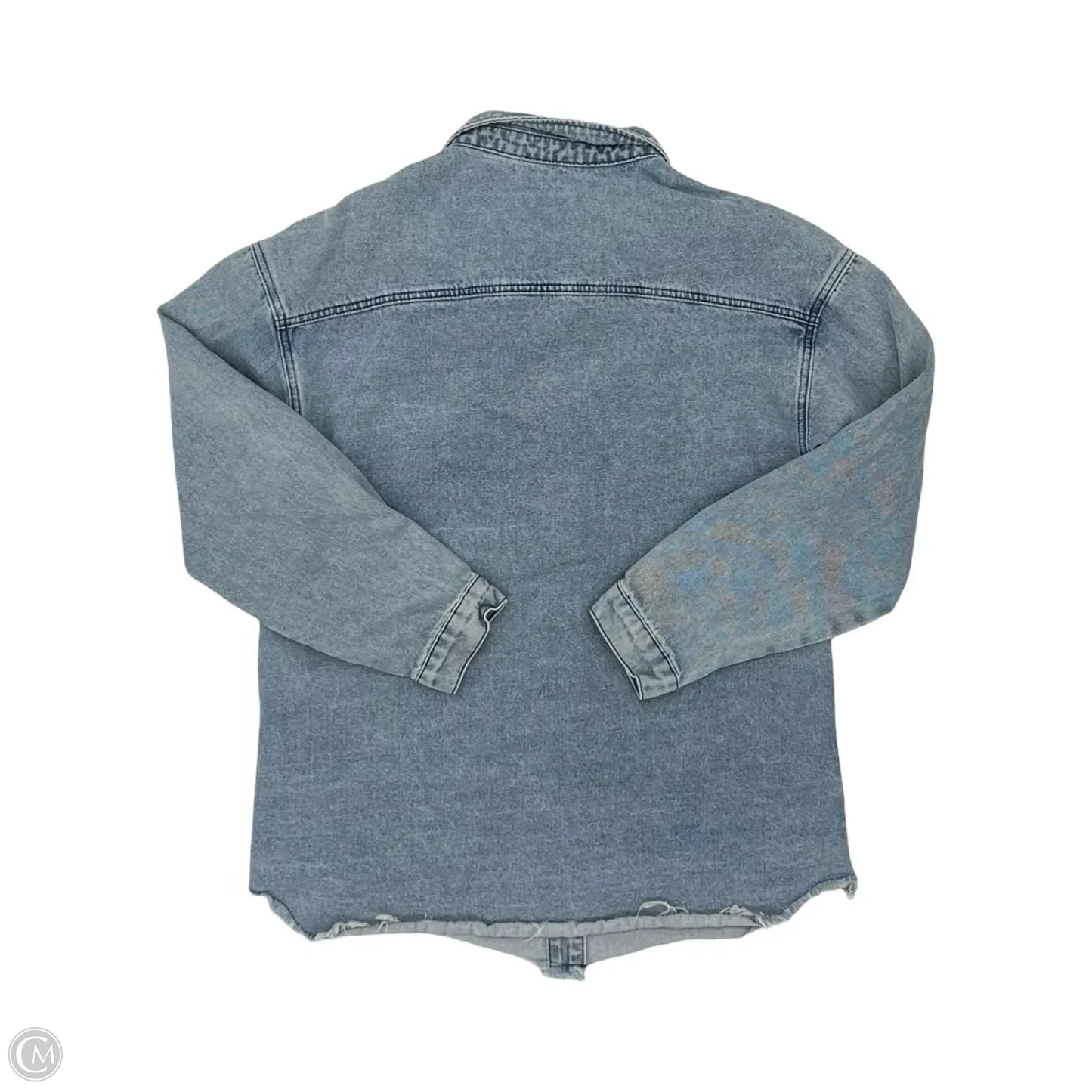 Jacket Denim By Clothes Mentor In Blue Denim, Size: M