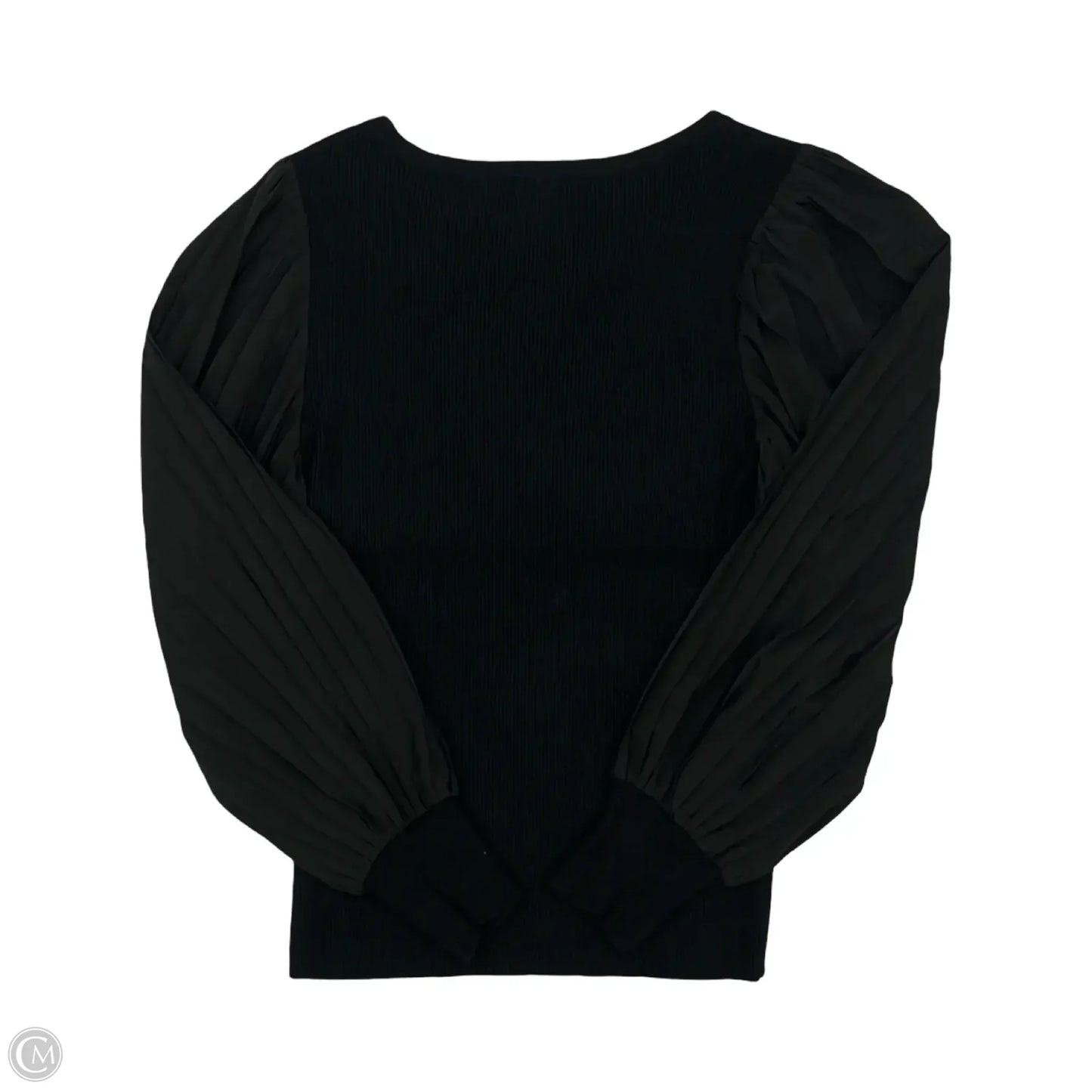 Top Long Sleeve By Skies Are Blue In Black, Size: L