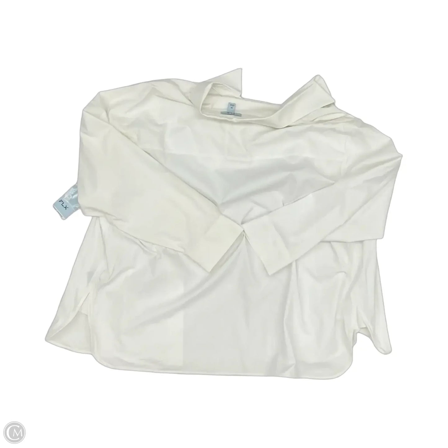 Blouse Long Sleeve By Flx In Cream, Size: Xl